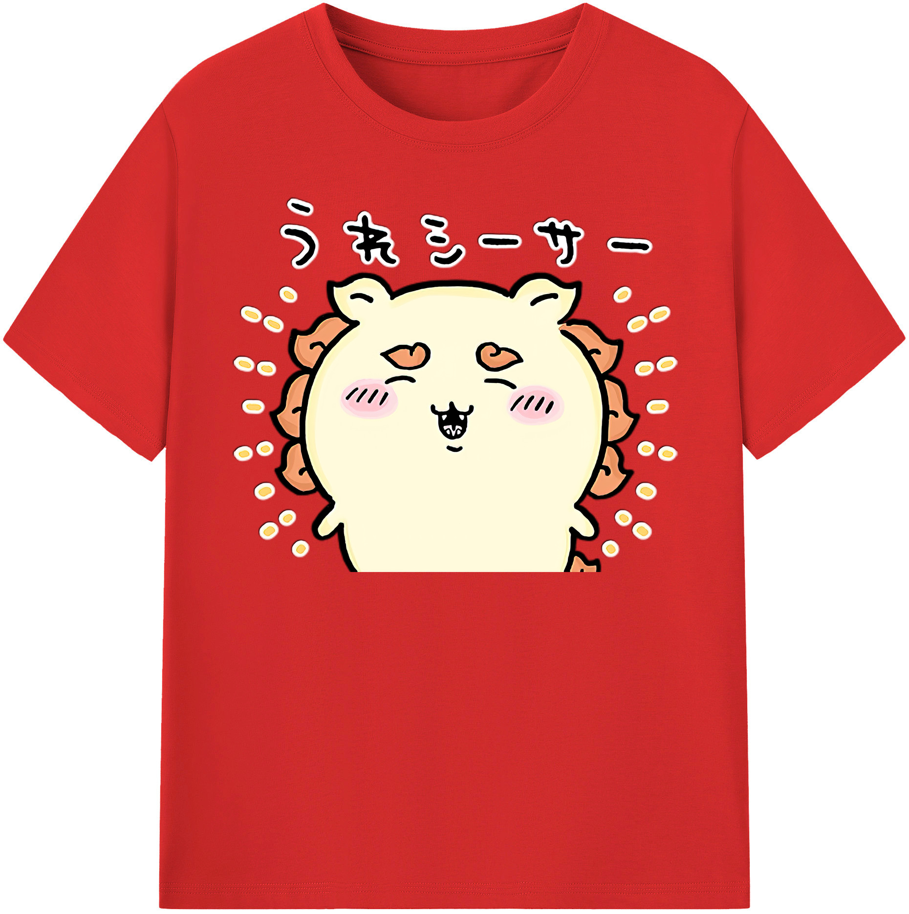 （画像用） ちいかわ シーサー Chii-kawa Shisa 綿100％半袖Tシャツ（フロントプリント）