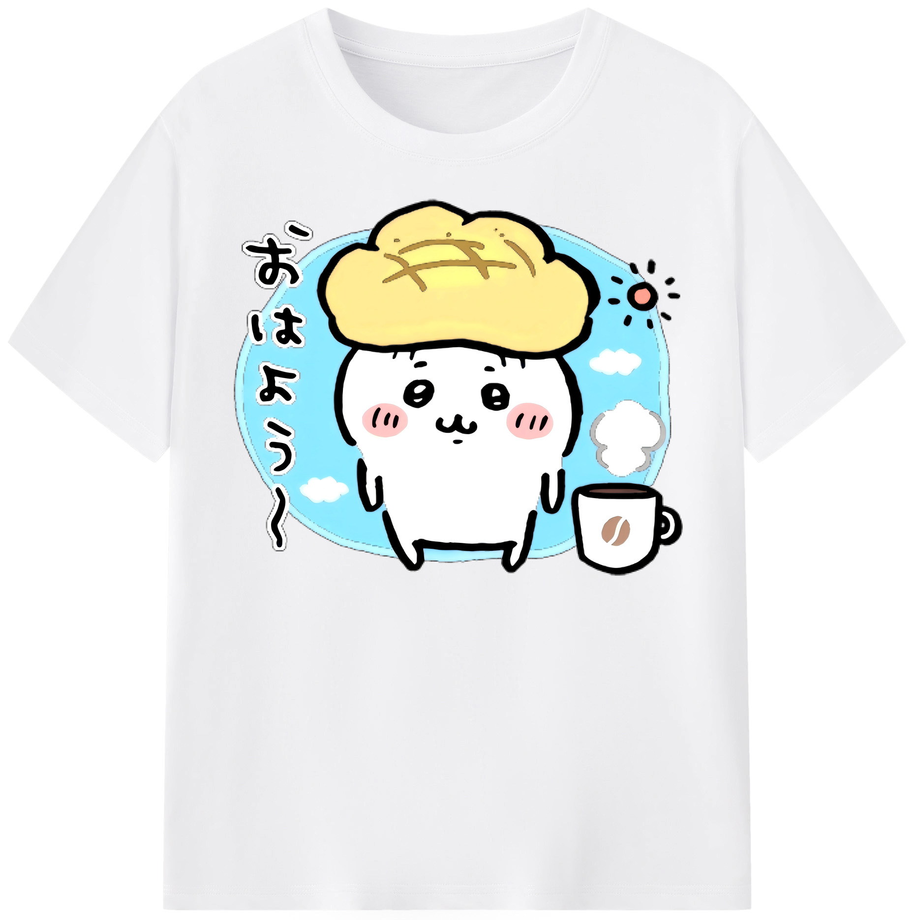 （画像用） ちいかわ ちいかわ Chii-kawa chiikawa 綿100％半袖Tシャツ（フロントプリント）