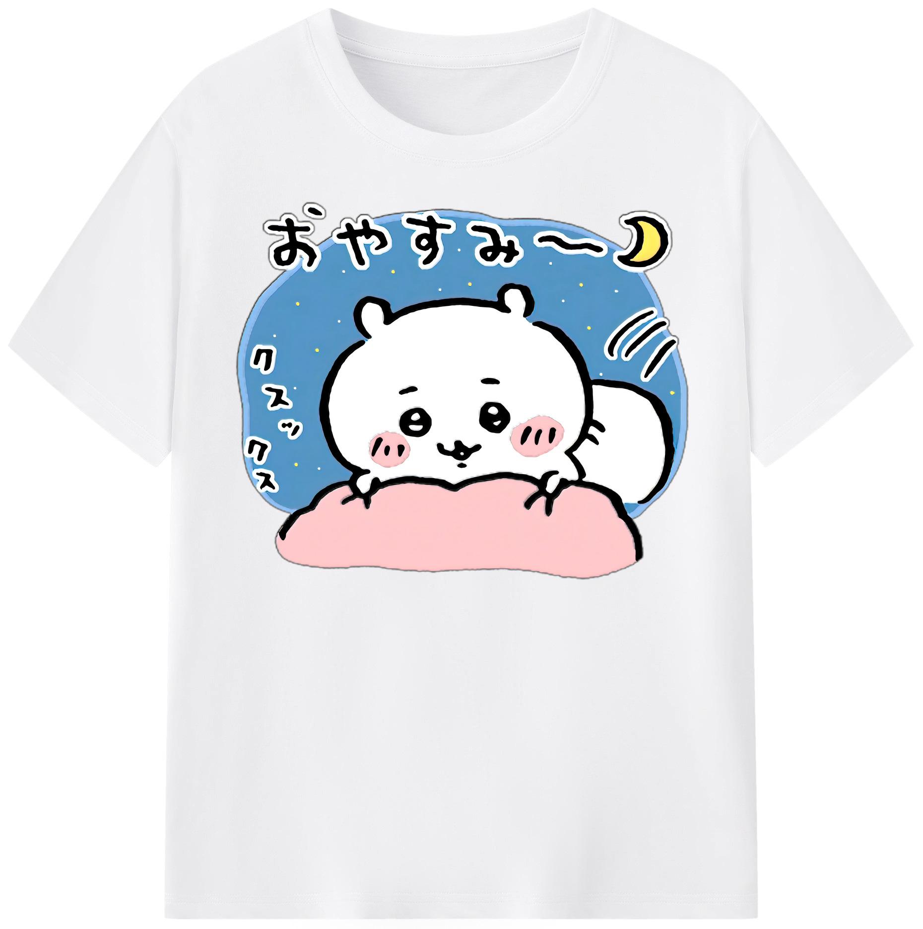 （画像用） ちいかわ ちいかわ Chii-kawa chiikawa 綿100％半袖Tシャツ（フロントプリント）