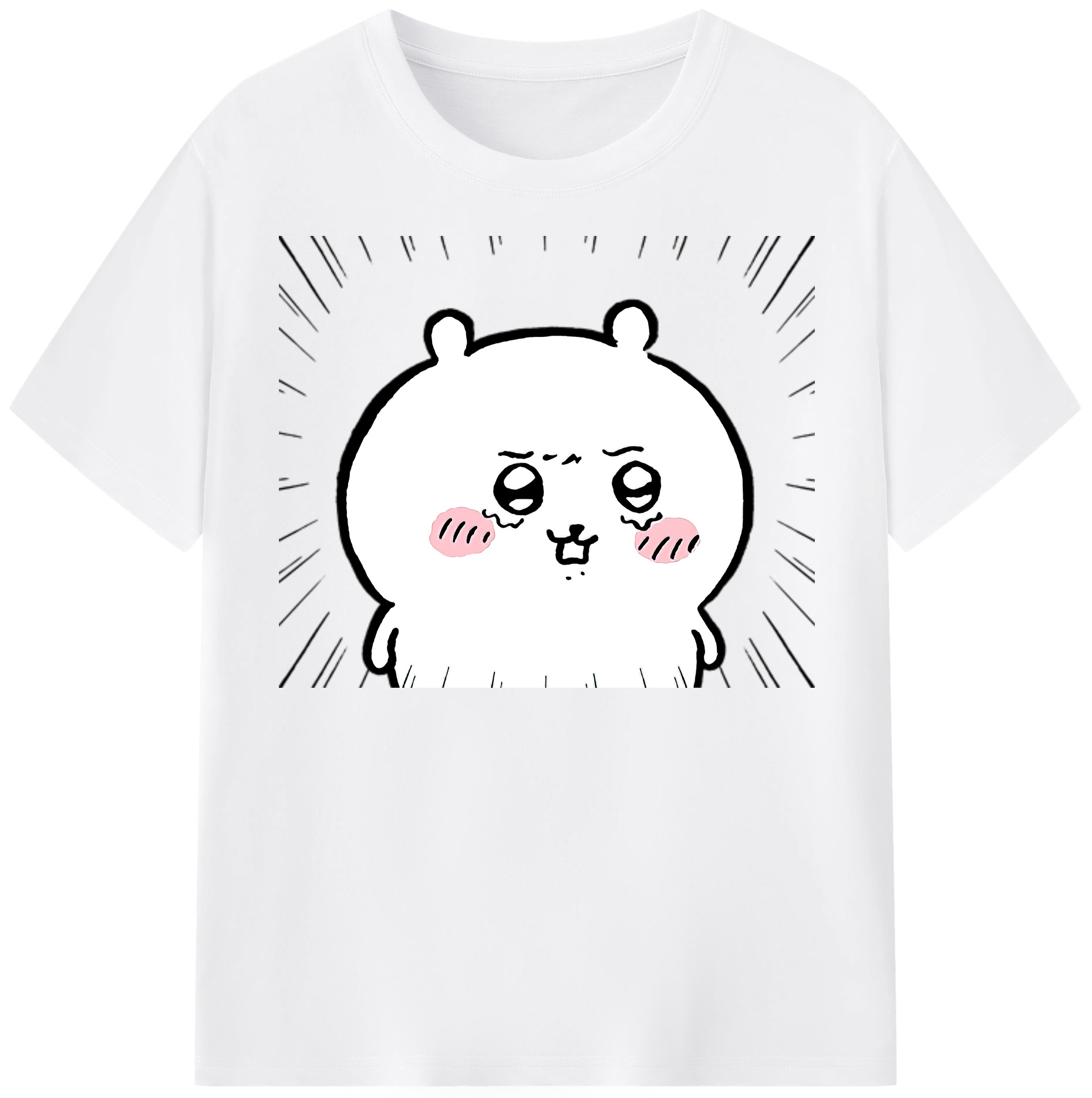 （画像用） ちいかわ ちいかわ Chii-kawa chiikawa 綿100％半袖Tシャツ（フロントプリント）