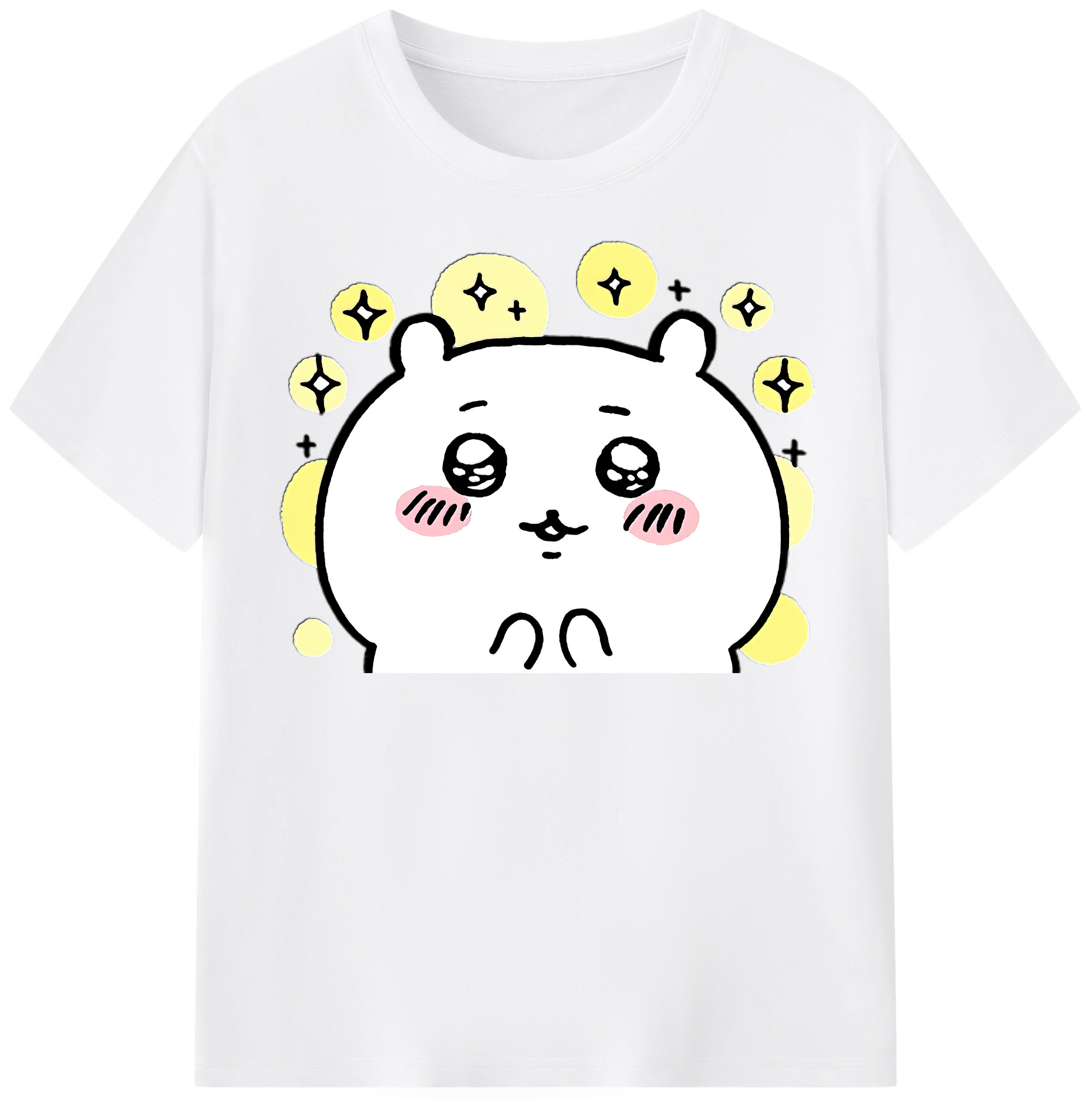 （画像用） ちいかわ ちいかわ Chii-kawa chiikawa 綿100％半袖Tシャツ（フロントプリント）
