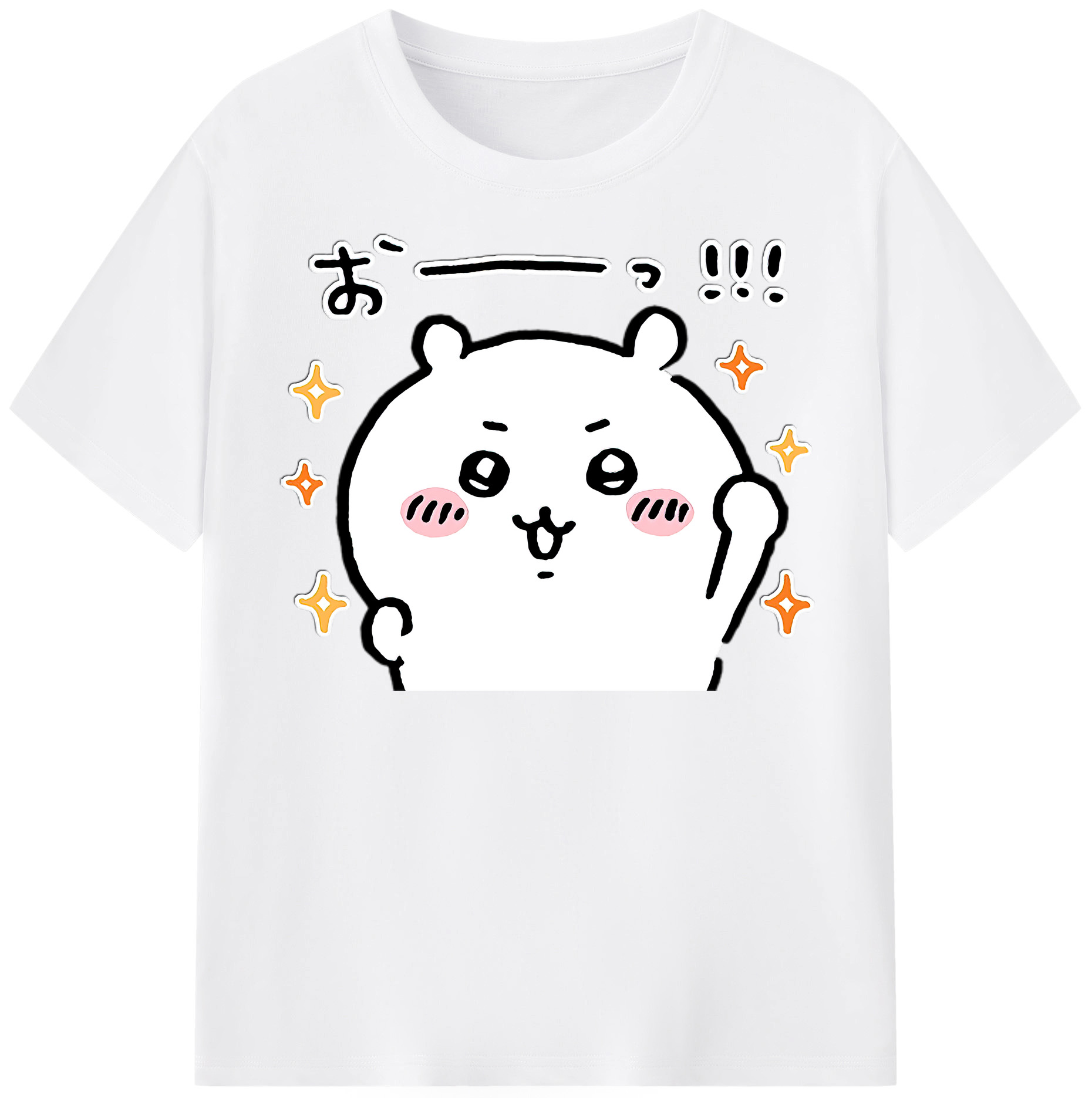 （画像用） ちいかわ ちいかわ Chii-kawa chiikawa 綿100％半袖Tシャツ（フロントプリント）