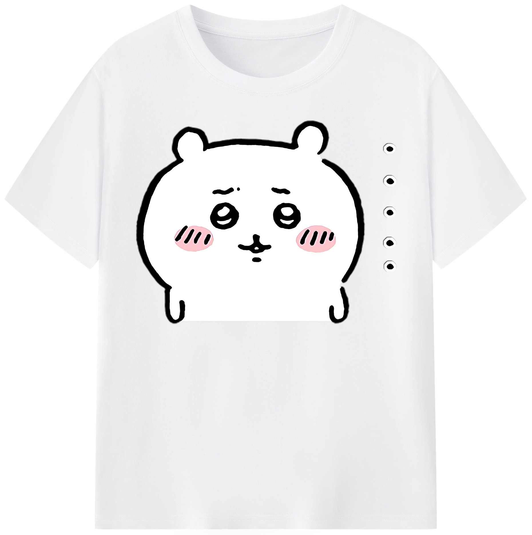 （画像用） ちいかわ ちいかわ Chii-kawa chiikawa 綿100％半袖Tシャツ（フロントプリント）