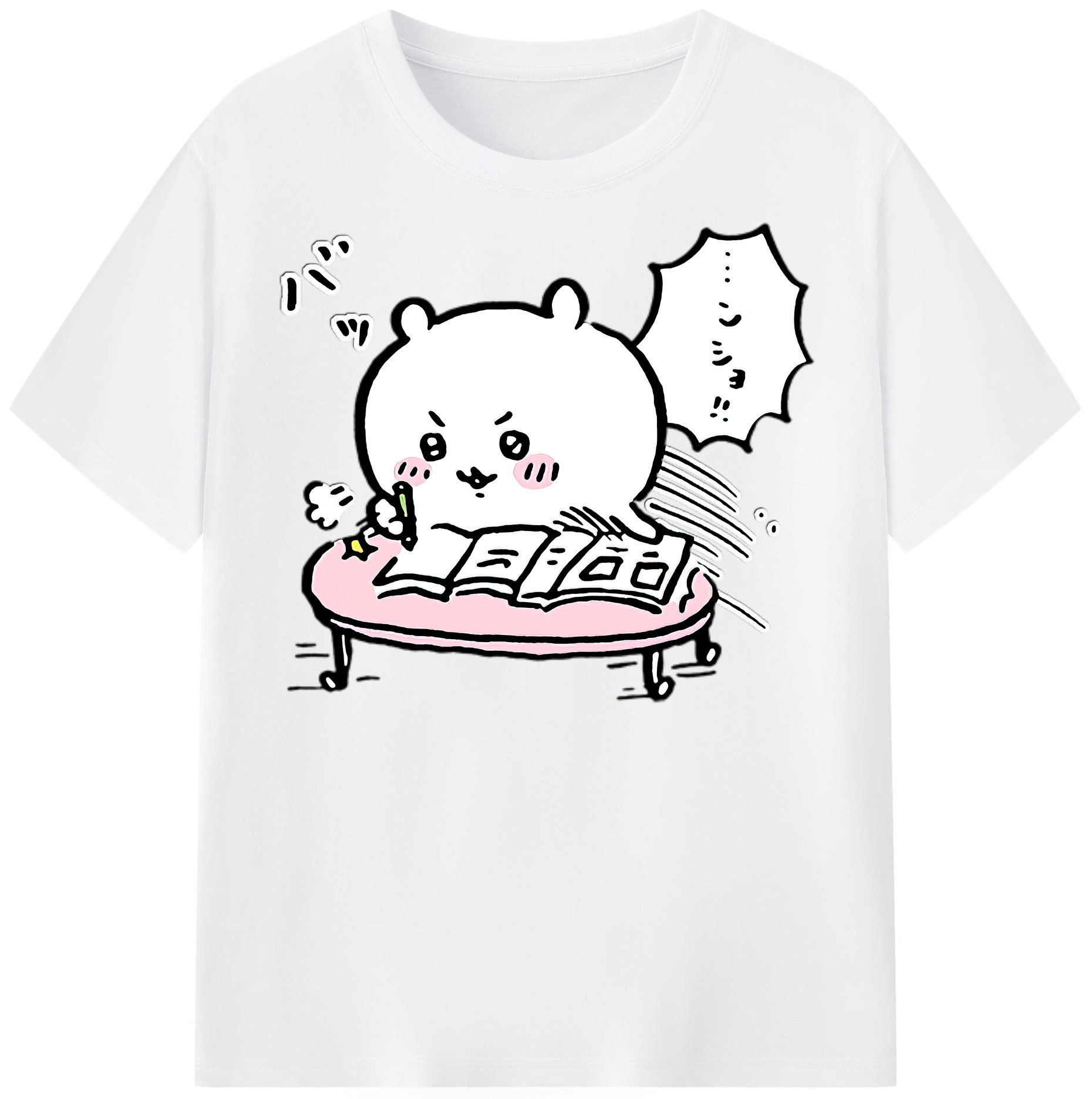 （画像用） ちいかわ ちいかわ Chii-kawa chiikawa 綿100％半袖Tシャツ（フロントプリント）
