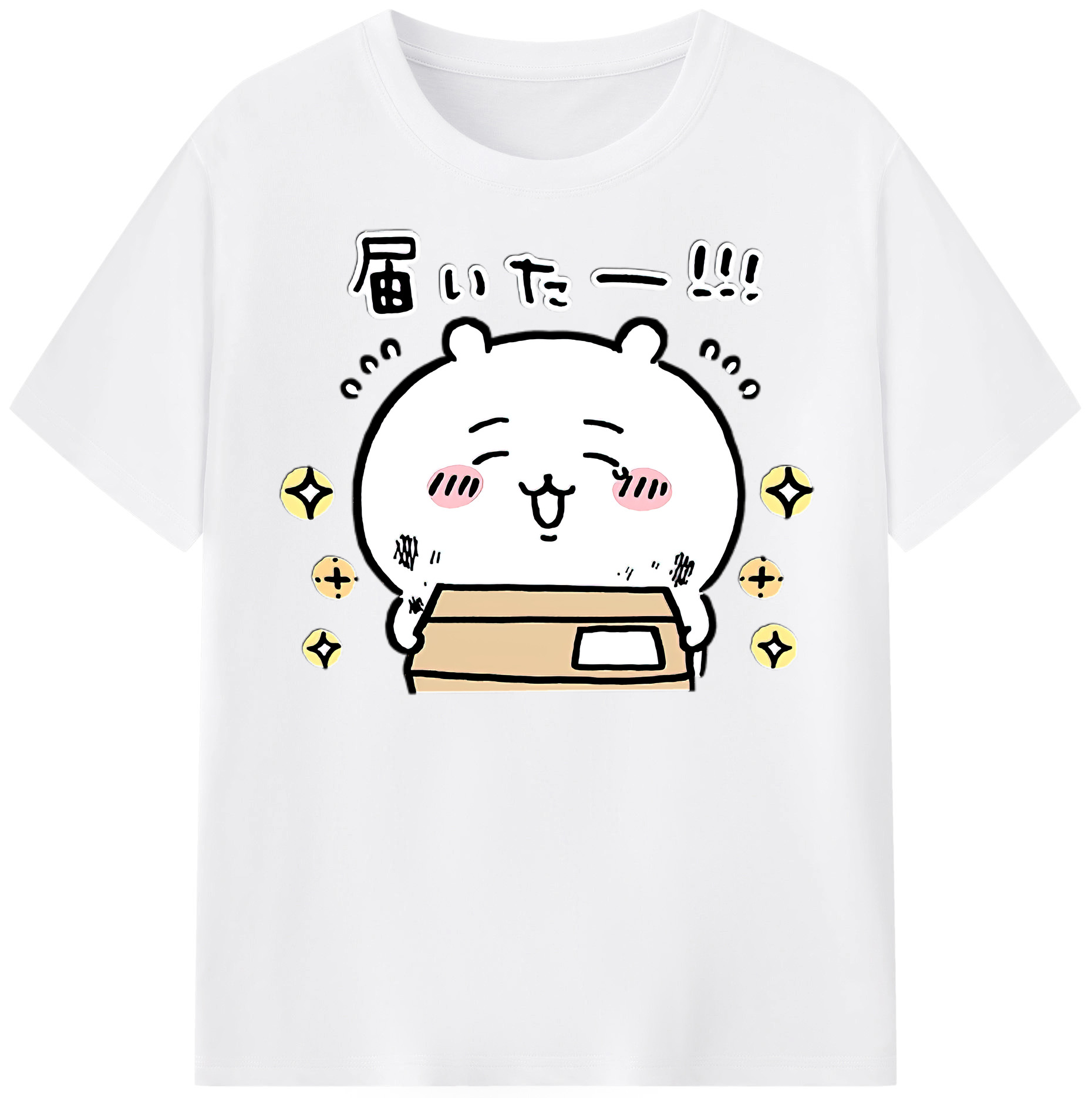 （画像用） ちいかわ ちいかわ Chii-kawa chiikawa 綿100％半袖Tシャツ（フロントプリント）