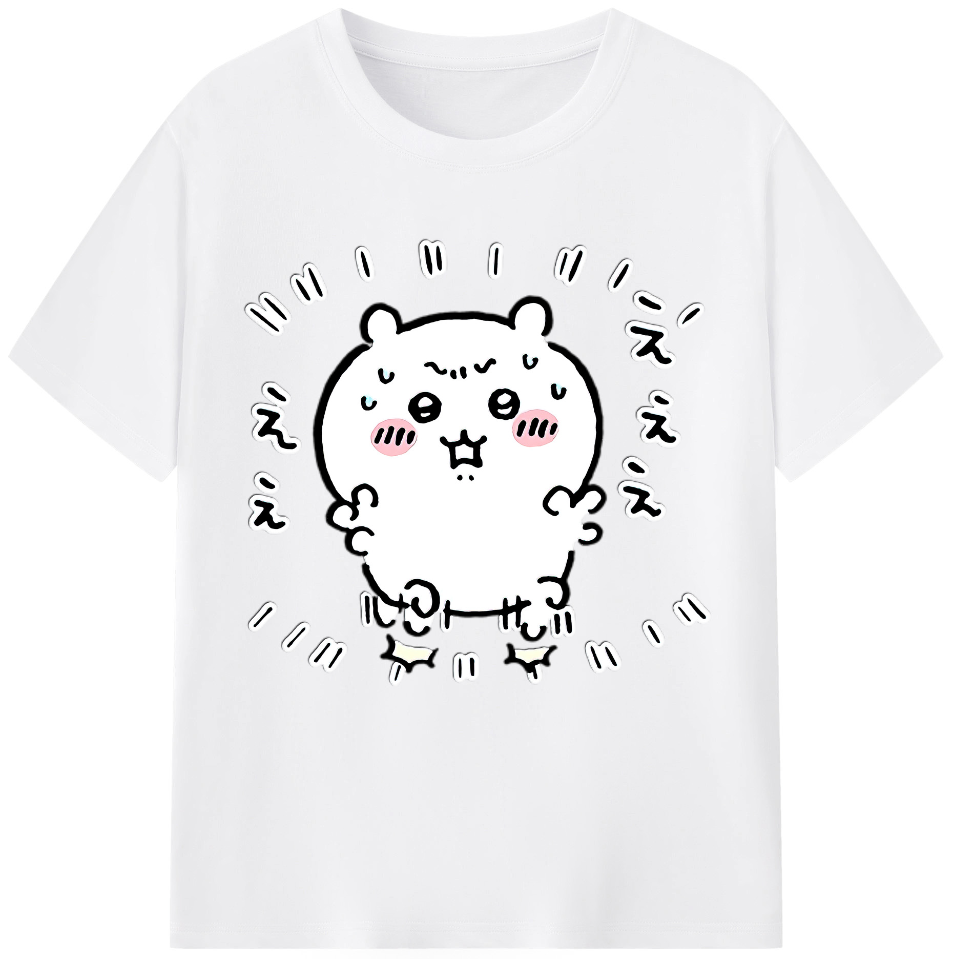 （画像用） ちいかわ ちいかわ Chii-kawa chiikawa 綿100％半袖Tシャツ（フロントプリント）