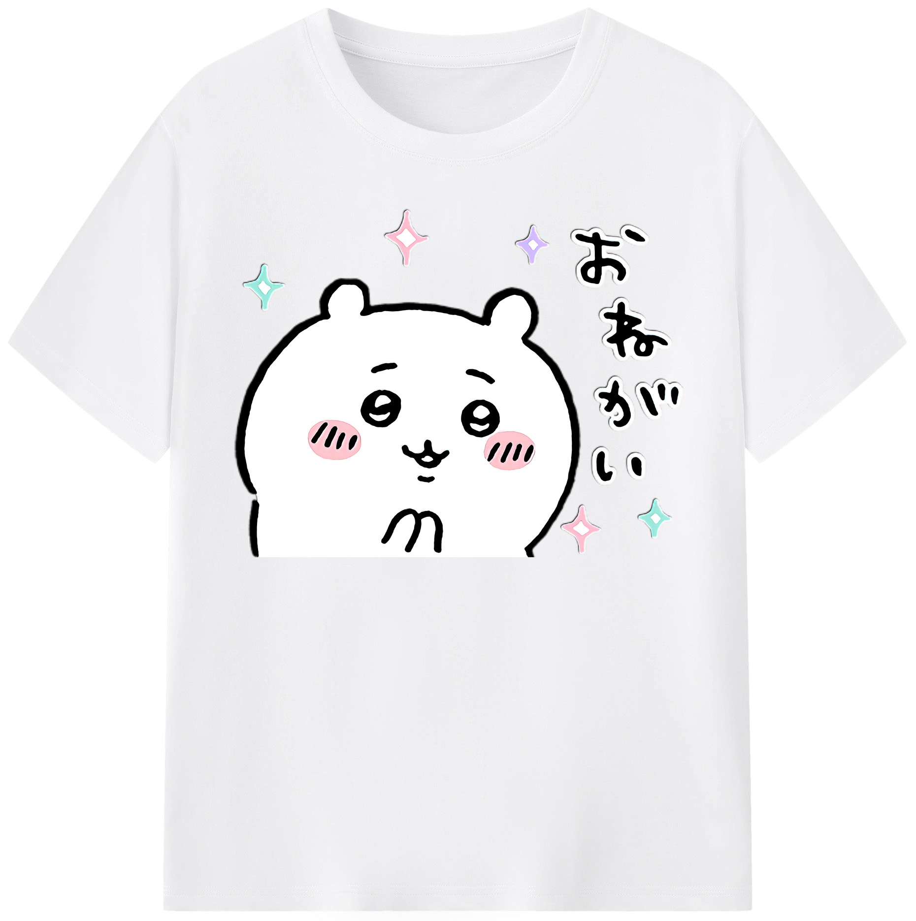 （画像用） ちいかわ ちいかわ Chii-kawa chiikawa 綿100％半袖Tシャツ（フロントプリント）