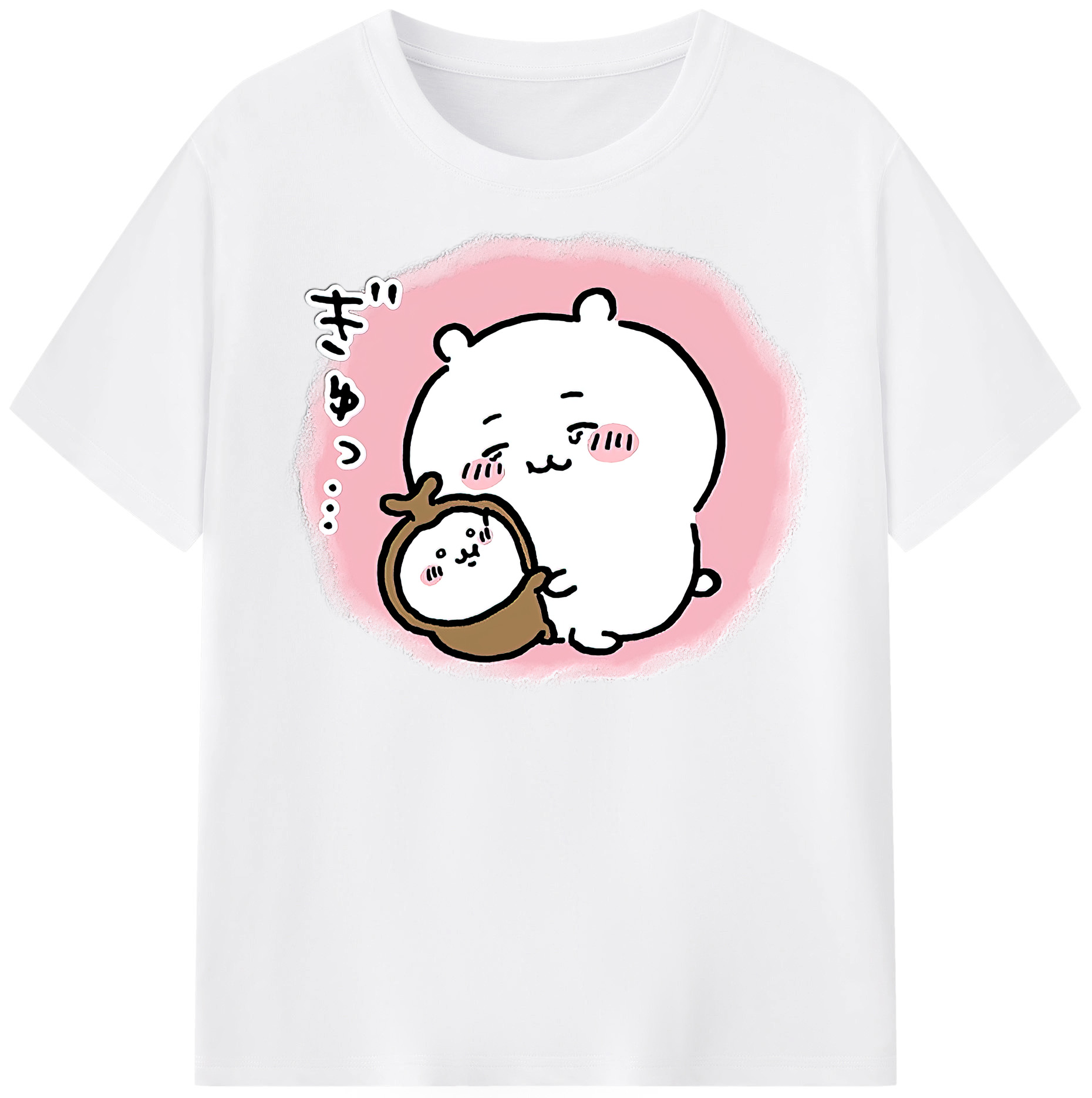 （画像用） ちいかわ ちいかわ Chii-kawa chiikawa 綿100％半袖Tシャツ（フロントプリント）