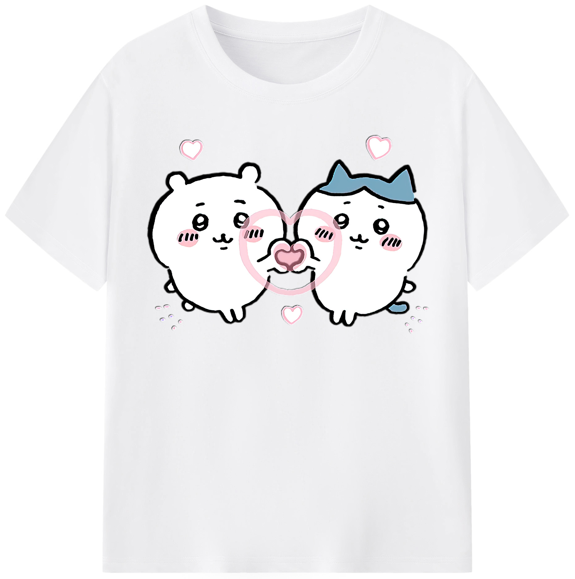 （画像用） ちいかわ ちいかわ Chii-kawa chiikawa 綿100％半袖Tシャツ（フロントプリント）
