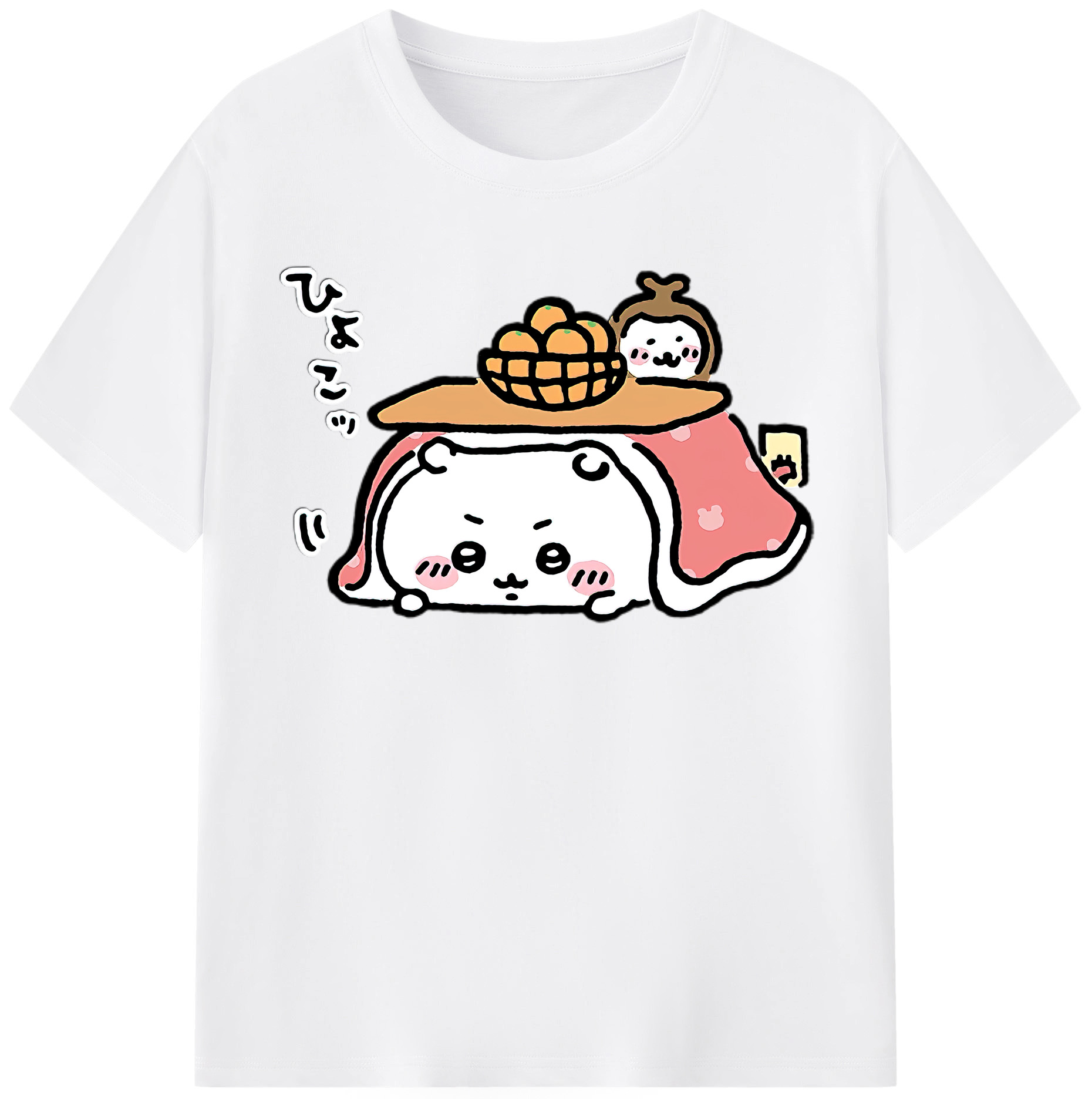 （画像用） ちいかわ ちいかわ Chii-kawa chiikawa 綿100％半袖Tシャツ（フロントプリント）