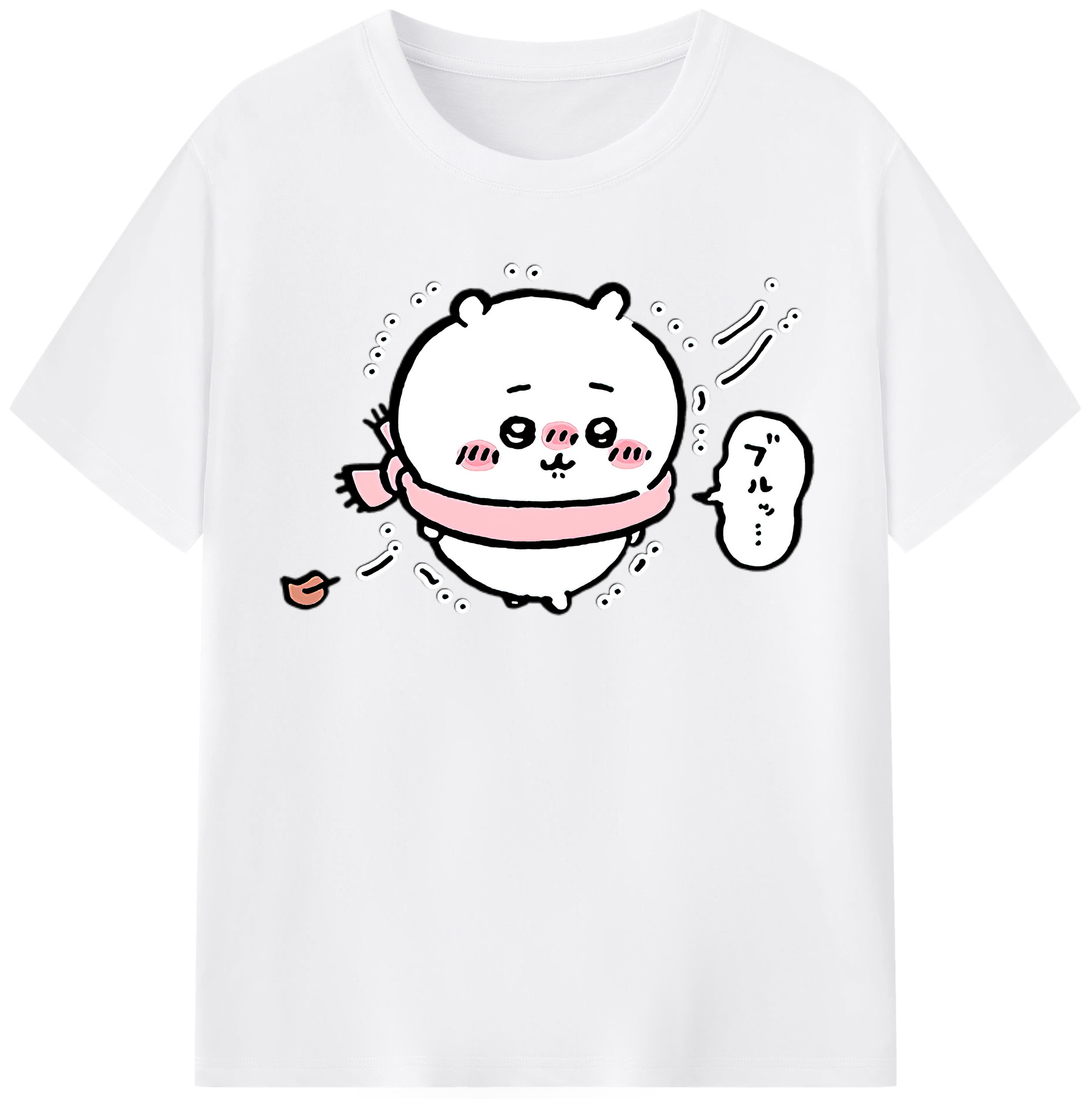 （画像用） ちいかわ ちいかわ Chii-kawa chiikawa 綿100％半袖Tシャツ（フロントプリント）