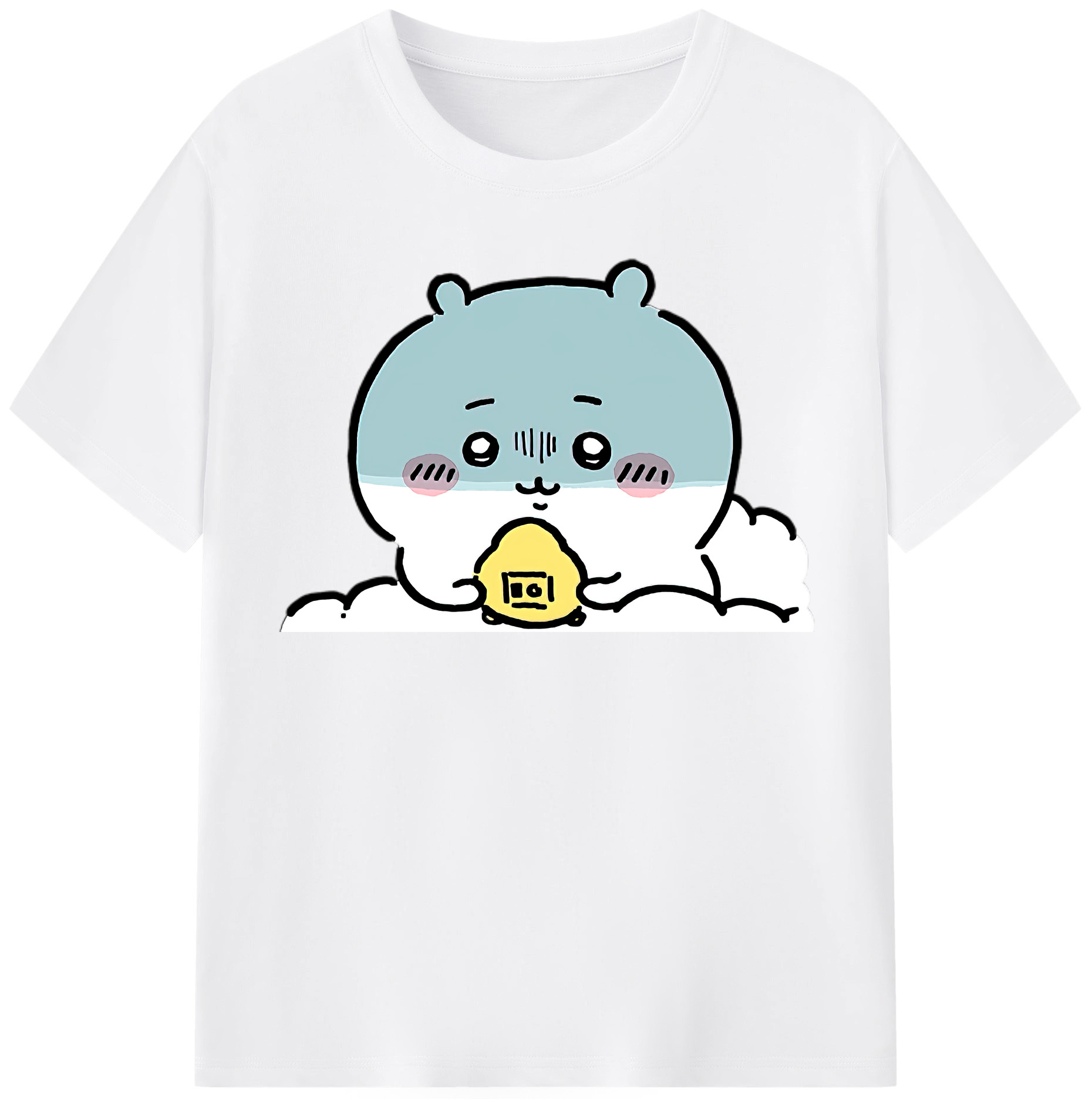 （画像用） ちいかわ ちいかわ Chii-kawa chiikawa 綿100％半袖Tシャツ（フロントプリント）