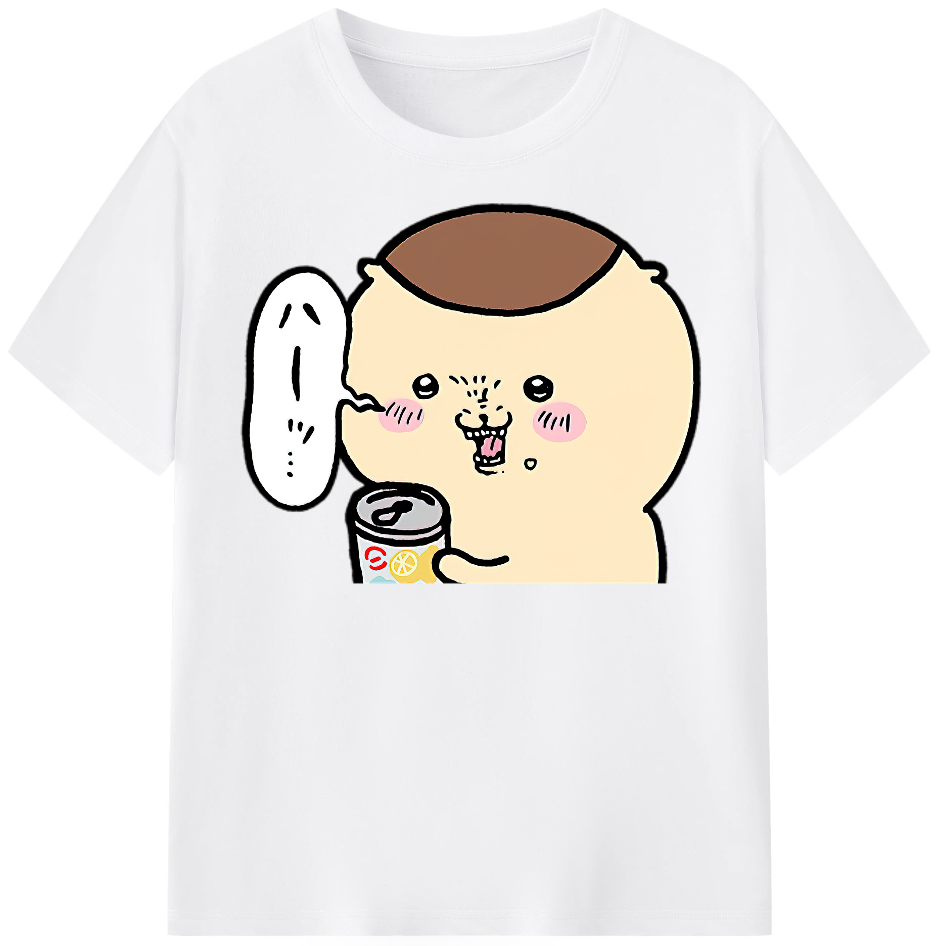 （画像用） ちいかわ くりまんじゅう Chii-kawa kuri manjū 綿100％半袖Tシャツ（フロントプリント）