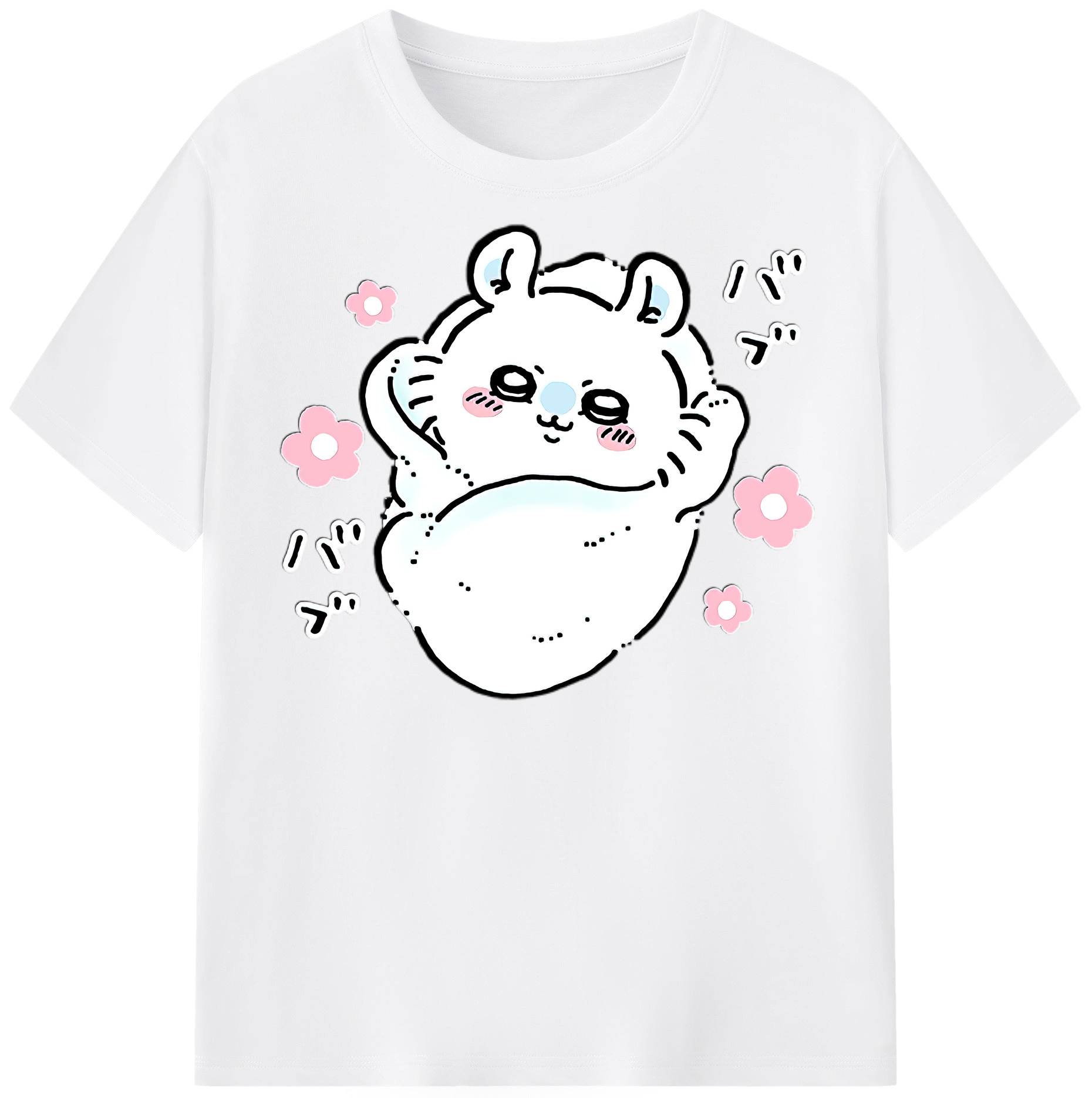 （画像用） ちいかわ モモンガ Chii-kawa Momonga 綿100％半袖Tシャツ（フロントプリント）
