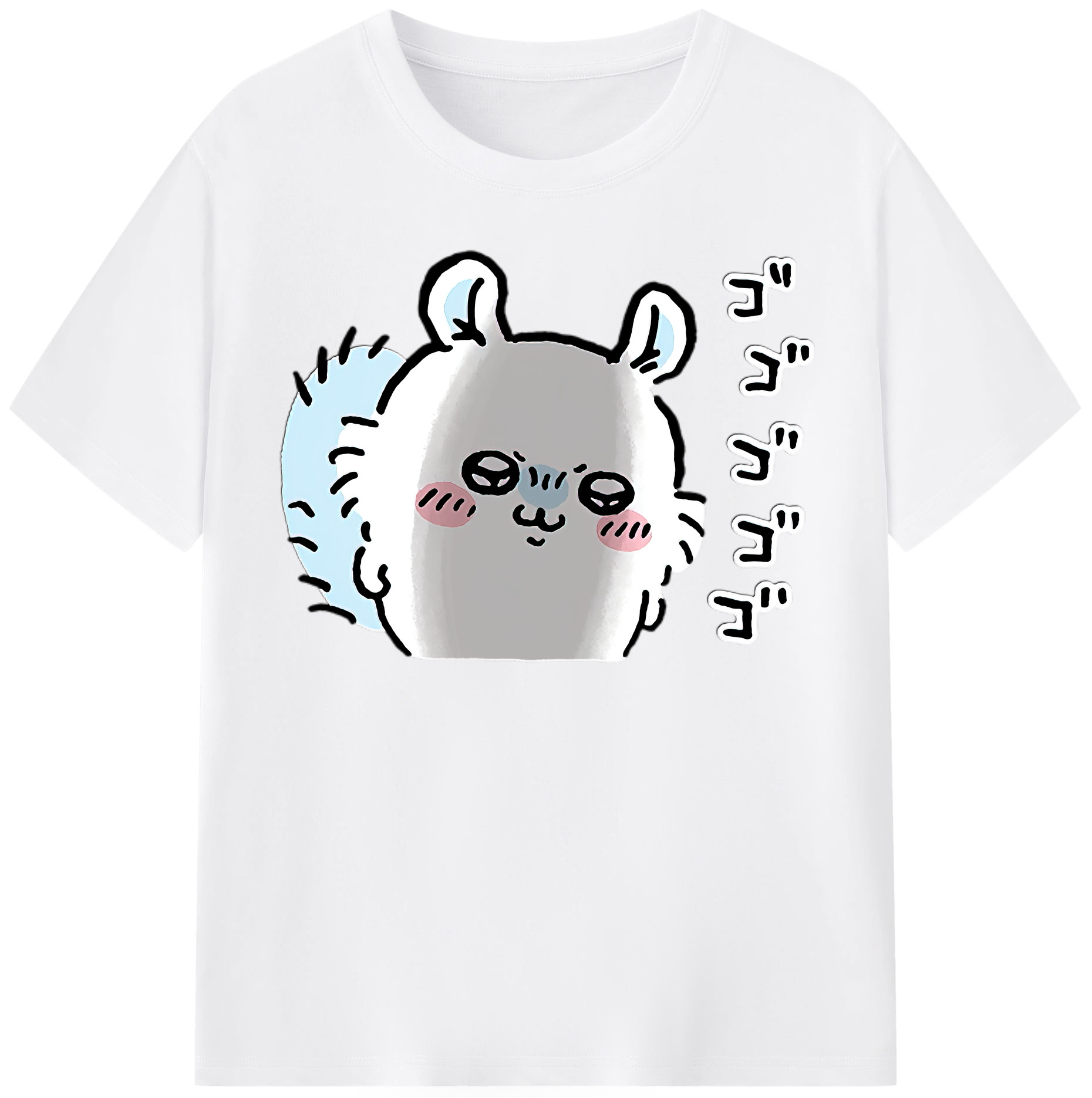 （画像用） ちいかわ モモンガ Chii-kawa Momonga 綿100％半袖Tシャツ（フロントプリント）