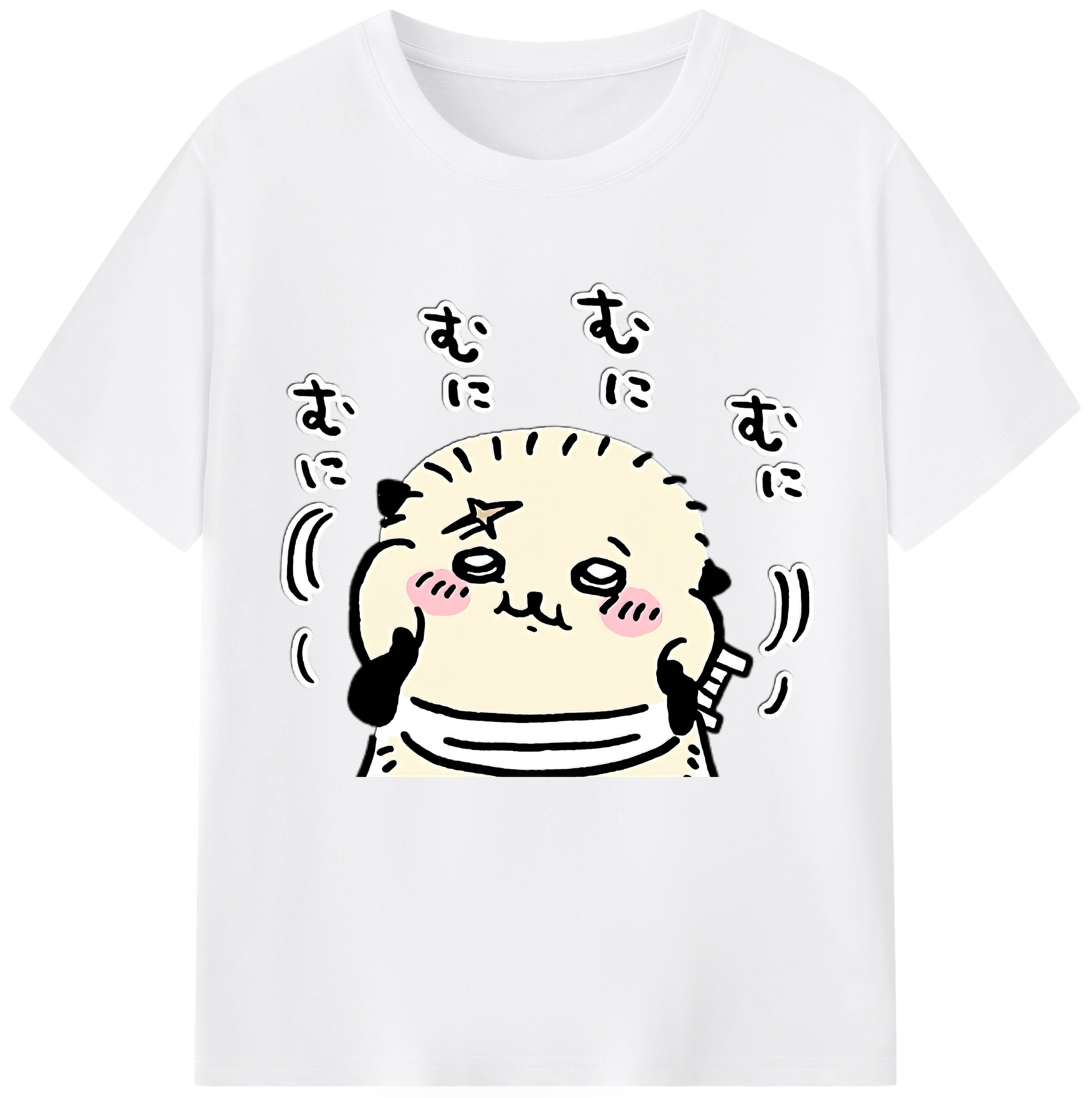 （画像用） ちいかわ ラッコ Chii-kawa Sea otter 綿100％半袖Tシャツ（フロントプリント）