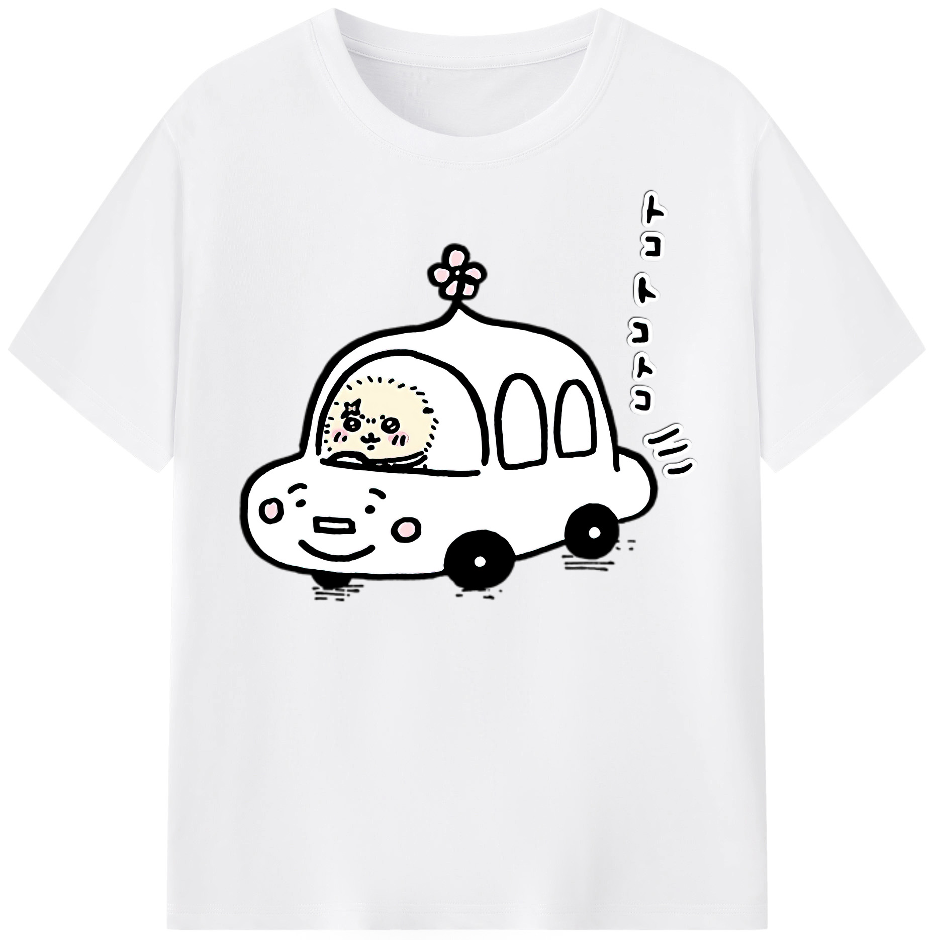 （画像用） ちいかわ ラッコ Chii-kawa Sea otter 綿100％半袖Tシャツ（フロントプリント）