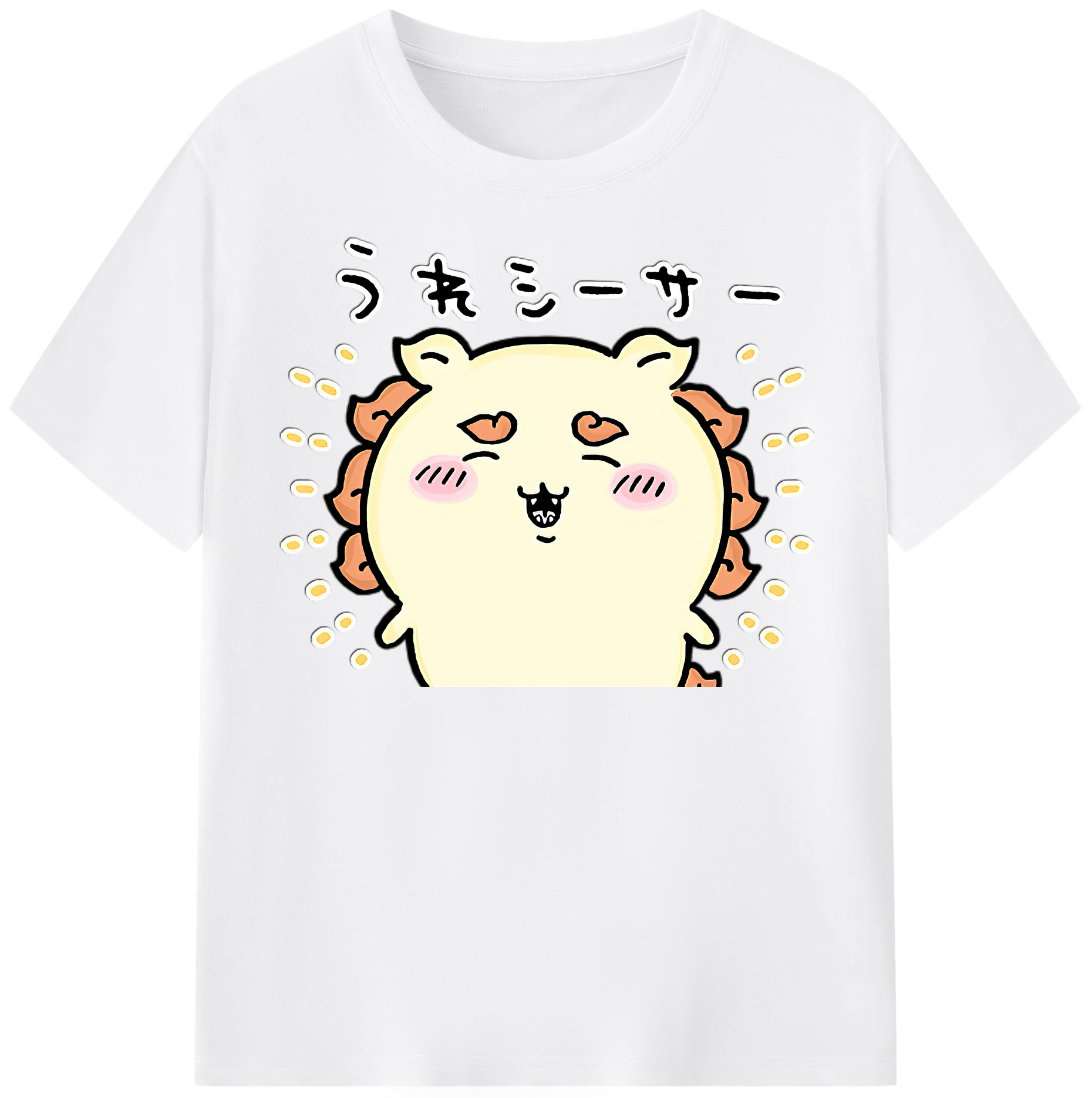 （画像用） ちいかわ シーサー Chii-kawa Shisa 綿100％半袖Tシャツ（フロントプリント）