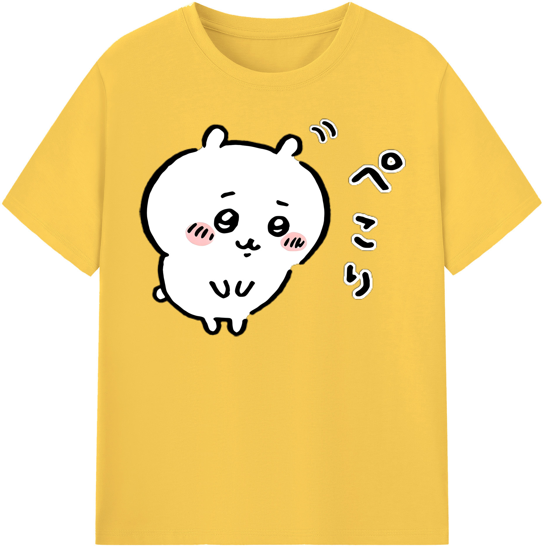 （画像用） ちいかわ ちいかわ Chii-kawa chiikawa 綿100％半袖Tシャツ（フロントプリント）