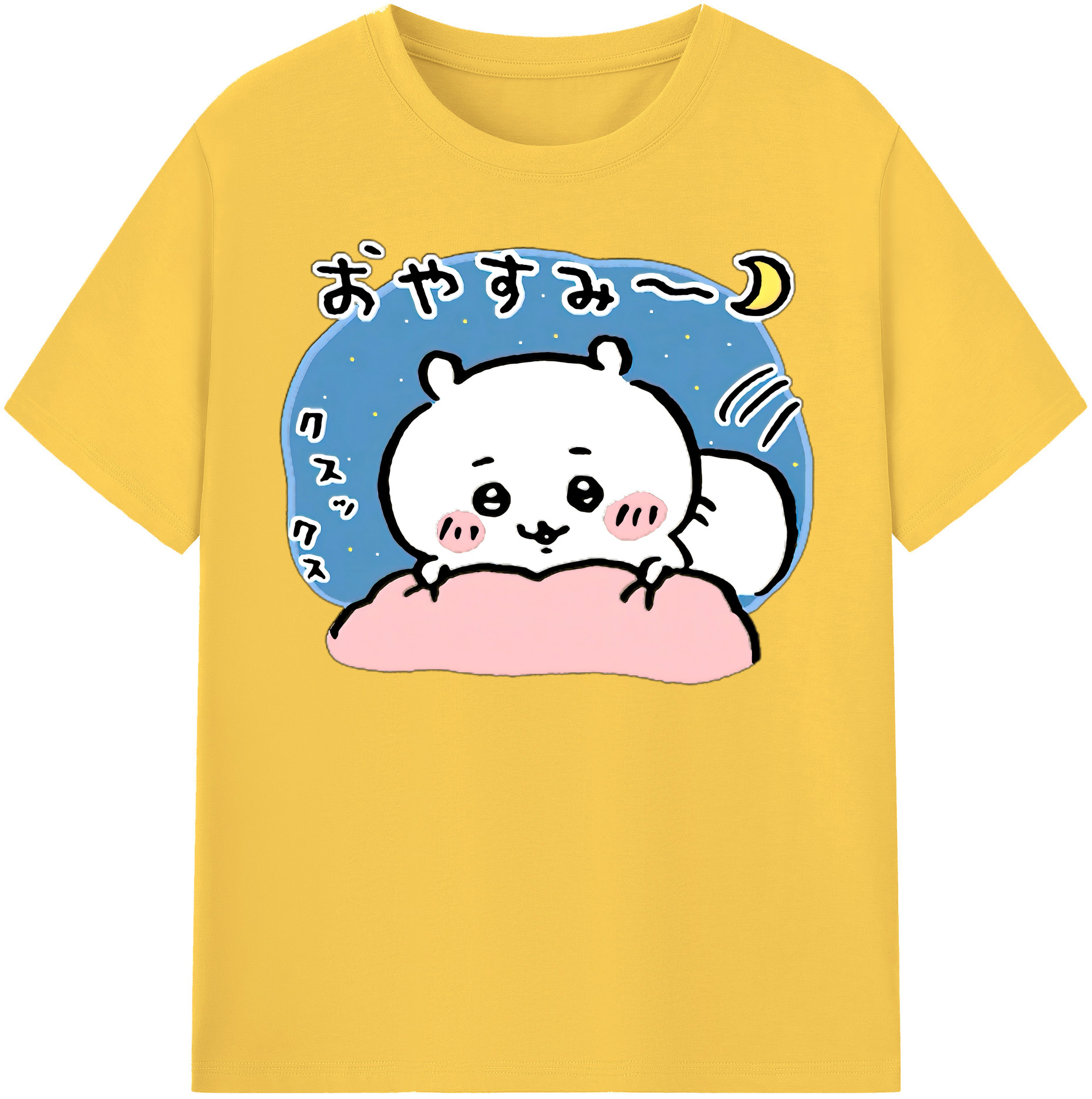 （画像用） ちいかわ ちいかわ Chii-kawa chiikawa 綿100％半袖Tシャツ（フロントプリント）