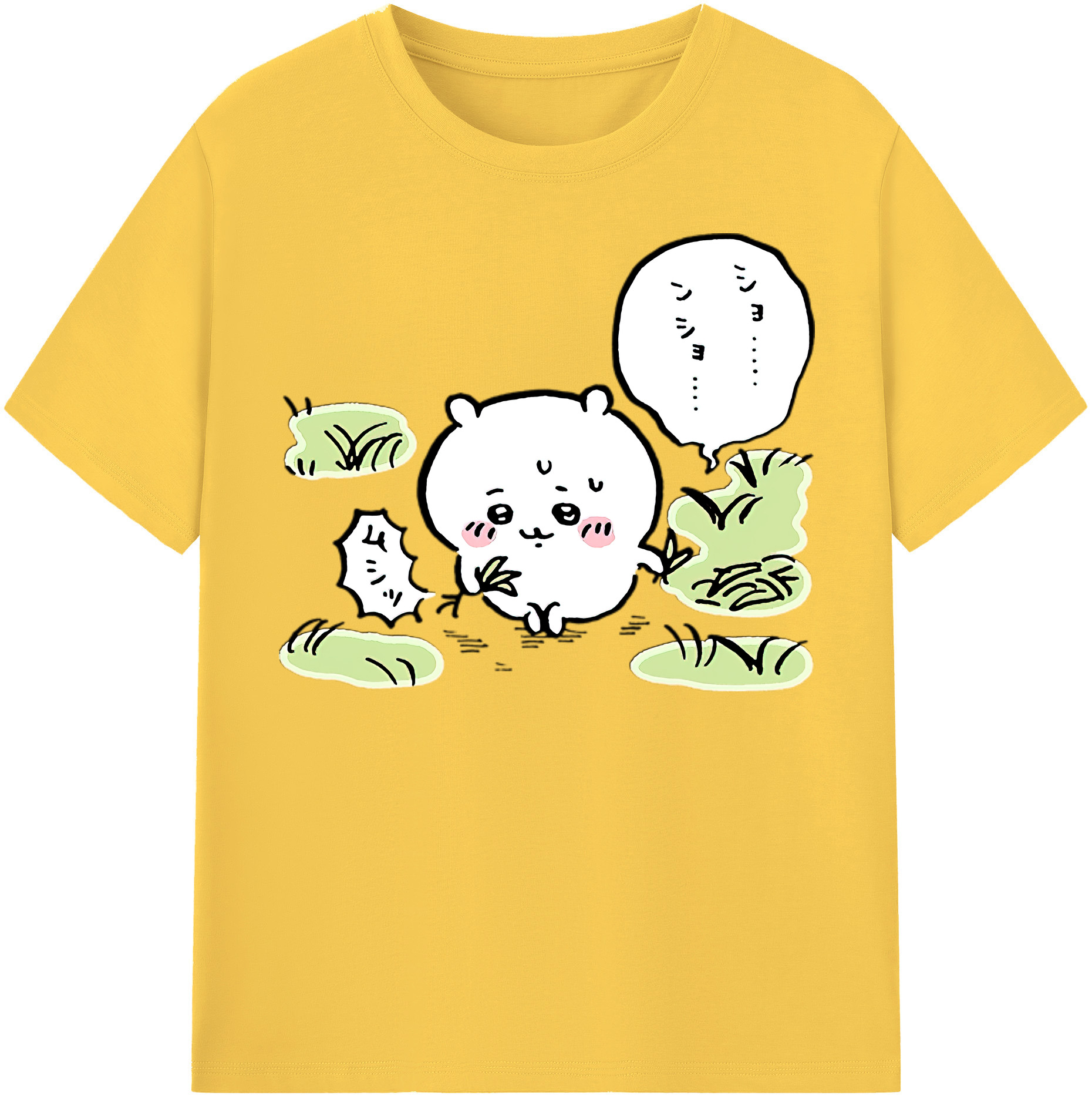 （画像用） ちいかわ ちいかわ Chii-kawa chiikawa 綿100％半袖Tシャツ（フロントプリント）
