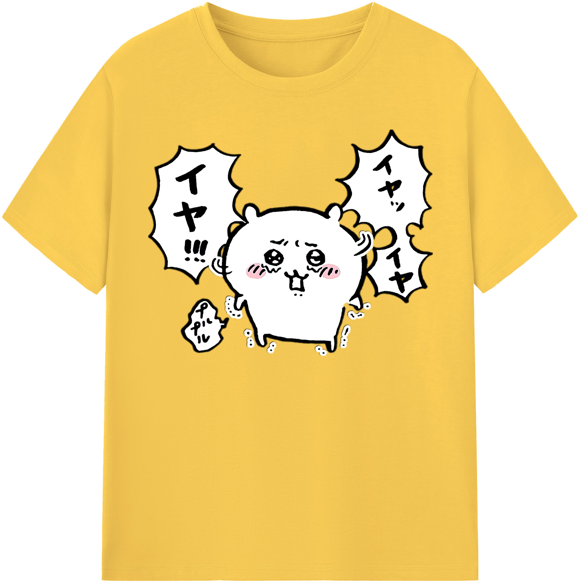 （画像用） ちいかわ ちいかわ Chii-kawa chiikawa 綿100％半袖Tシャツ（フロントプリント）