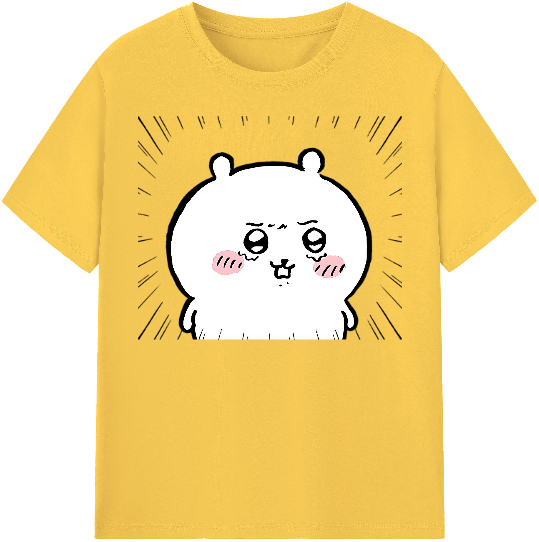 （画像用） ちいかわ ちいかわ Chii-kawa chiikawa 綿100％半袖Tシャツ（フロントプリント）