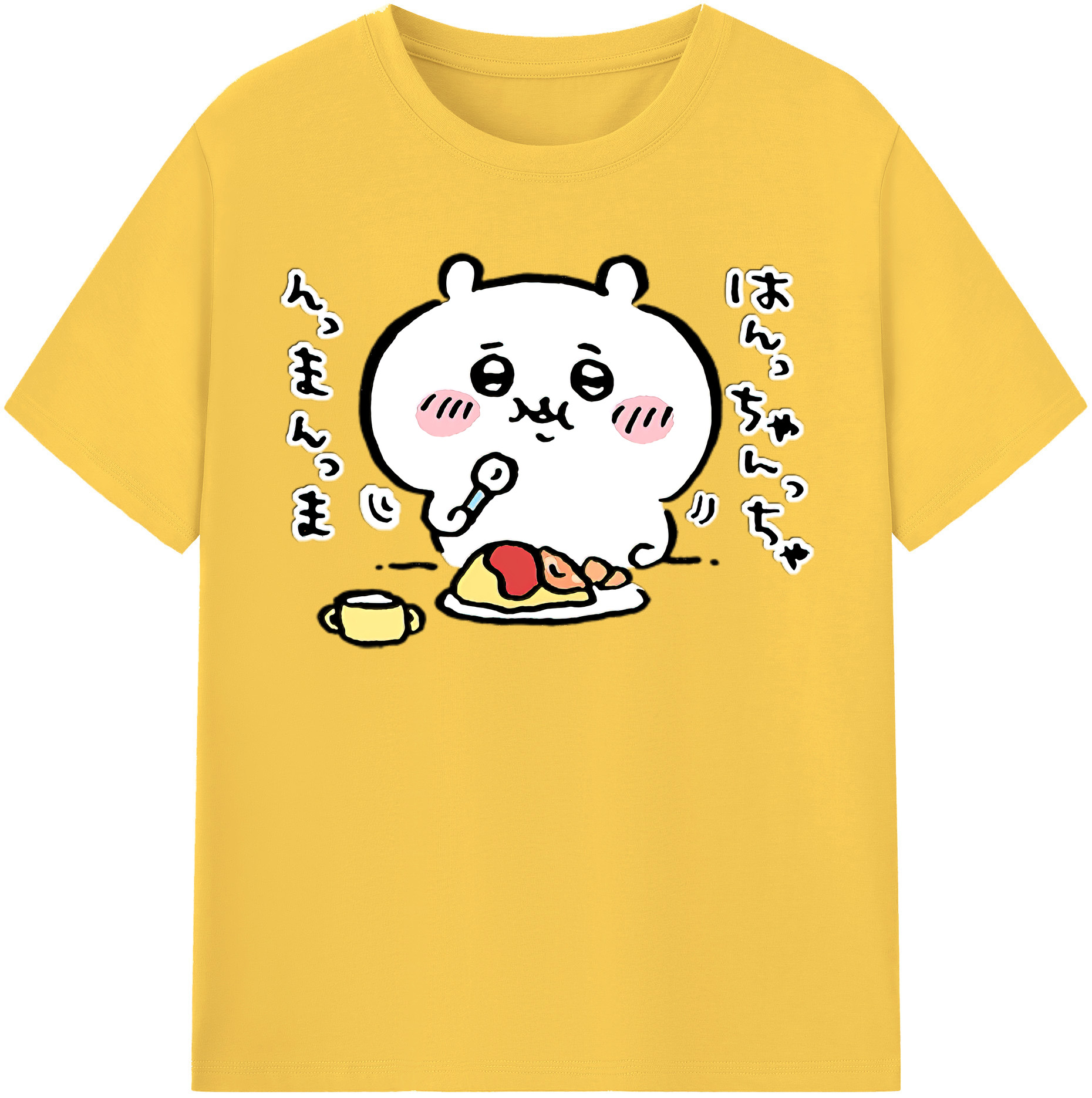 （画像用） ちいかわ ちいかわ Chii-kawa chiikawa 綿100％半袖Tシャツ（フロントプリント）