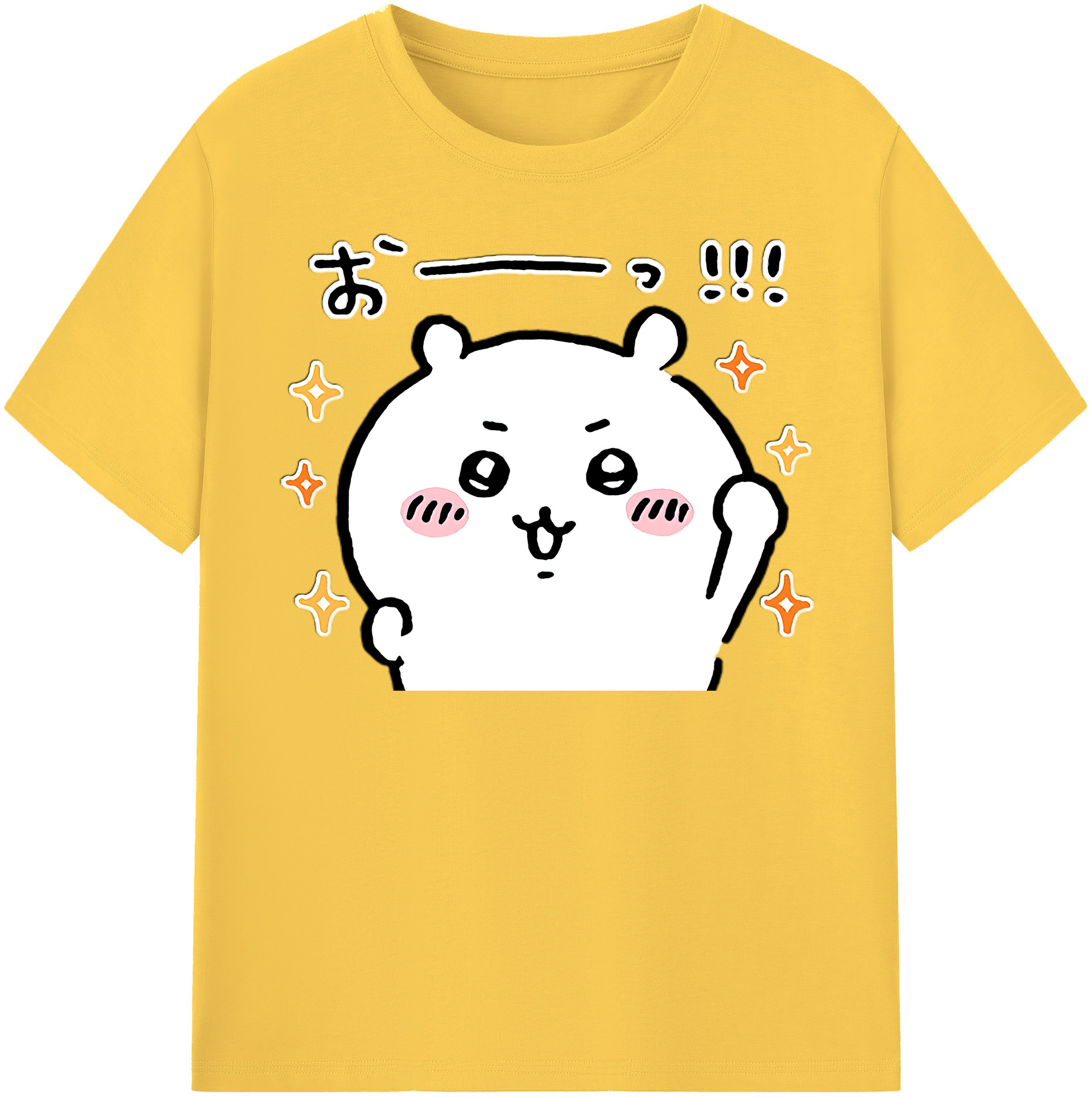 （画像用） ちいかわ ちいかわ Chii-kawa chiikawa 綿100％半袖Tシャツ（フロントプリント）