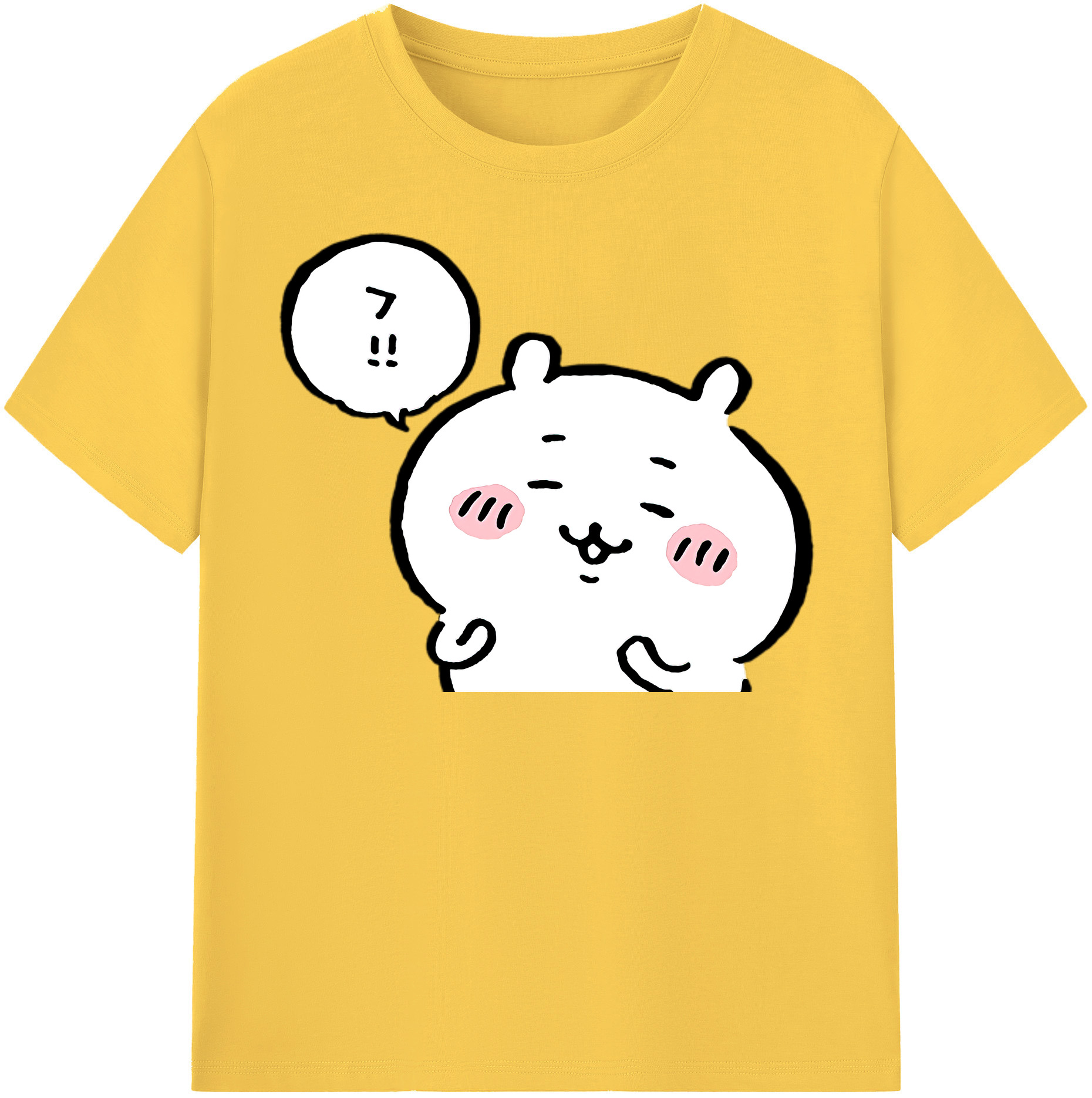 （画像用） ちいかわ ちいかわ Chii-kawa chiikawa 綿100％半袖Tシャツ（フロントプリント）