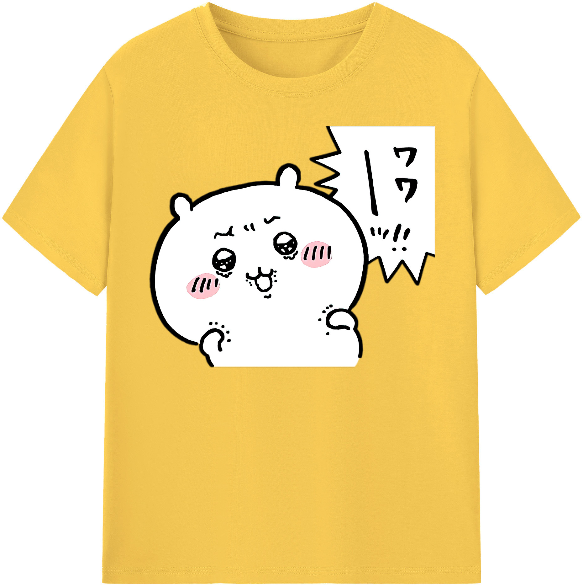 （画像用） ちいかわ ちいかわ Chii-kawa chiikawa 綿100％半袖Tシャツ（フロントプリント）