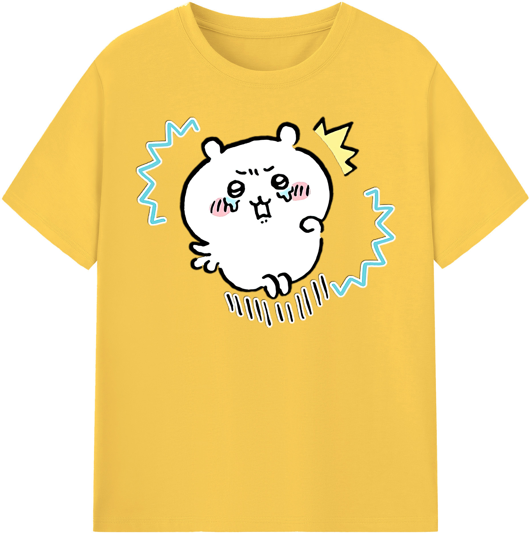 （画像用） ちいかわ ちいかわ Chii-kawa chiikawa 綿100％半袖Tシャツ（フロントプリント）