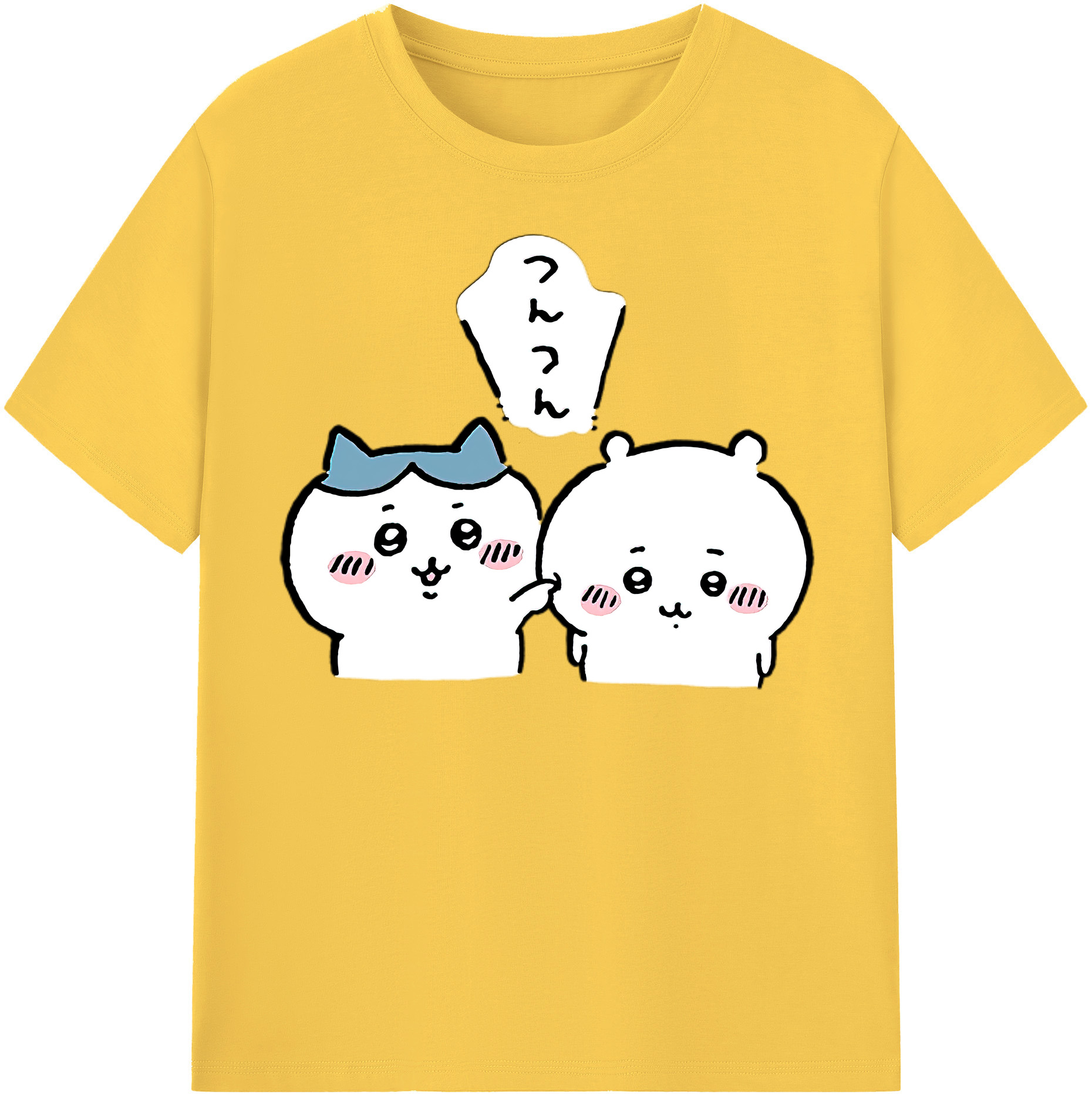 （画像用） ちいかわ ちいかわ Chii-kawa chiikawa 綿100％半袖Tシャツ（フロントプリント）