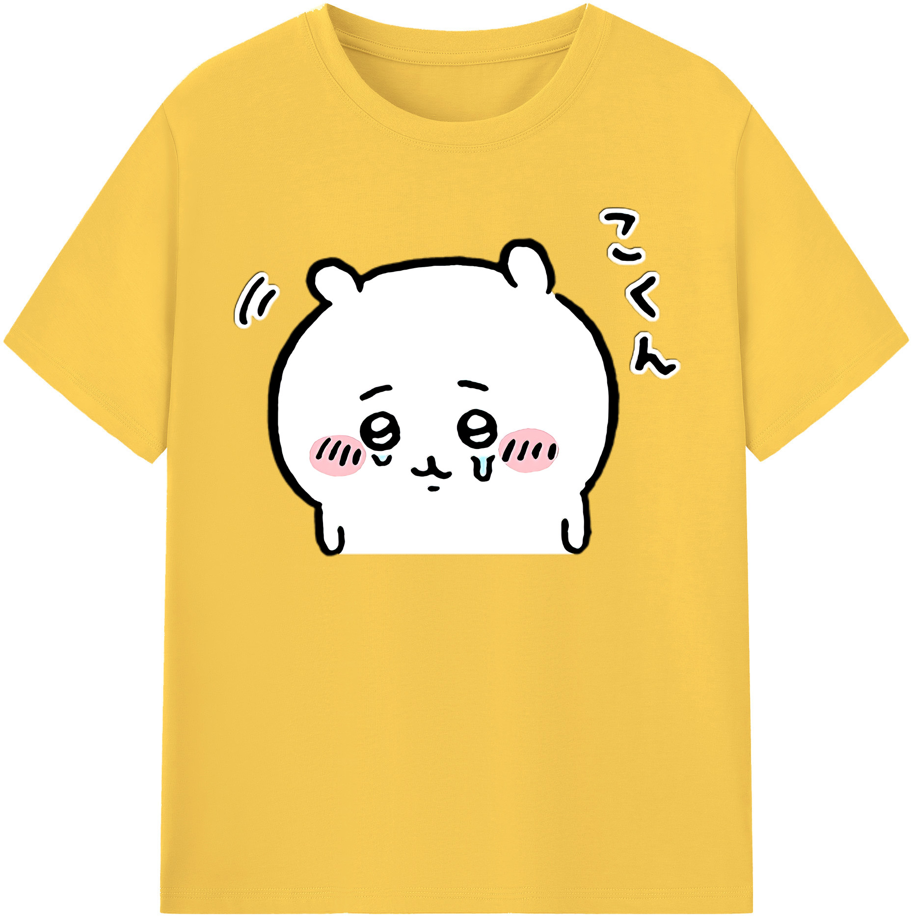 （画像用） ちいかわ ちいかわ Chii-kawa chiikawa 綿100％半袖Tシャツ（フロントプリント）