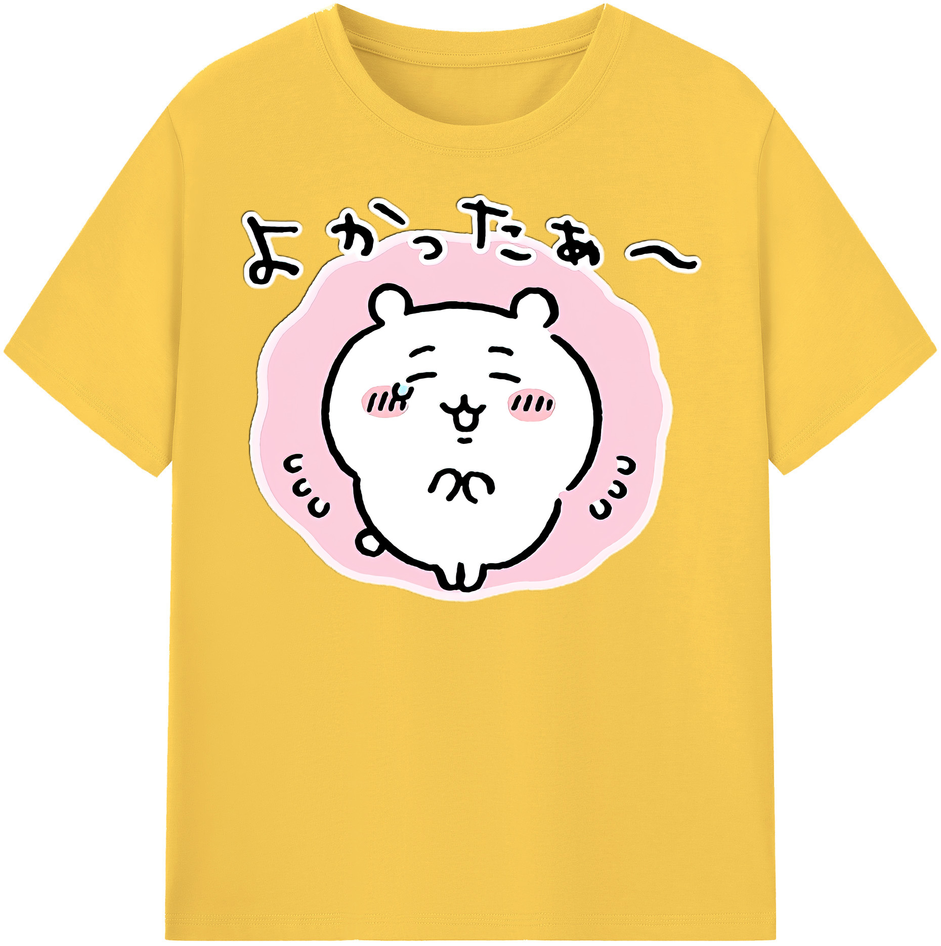 （画像用） ちいかわ ちいかわ Chii-kawa chiikawa 綿100％半袖Tシャツ（フロントプリント）