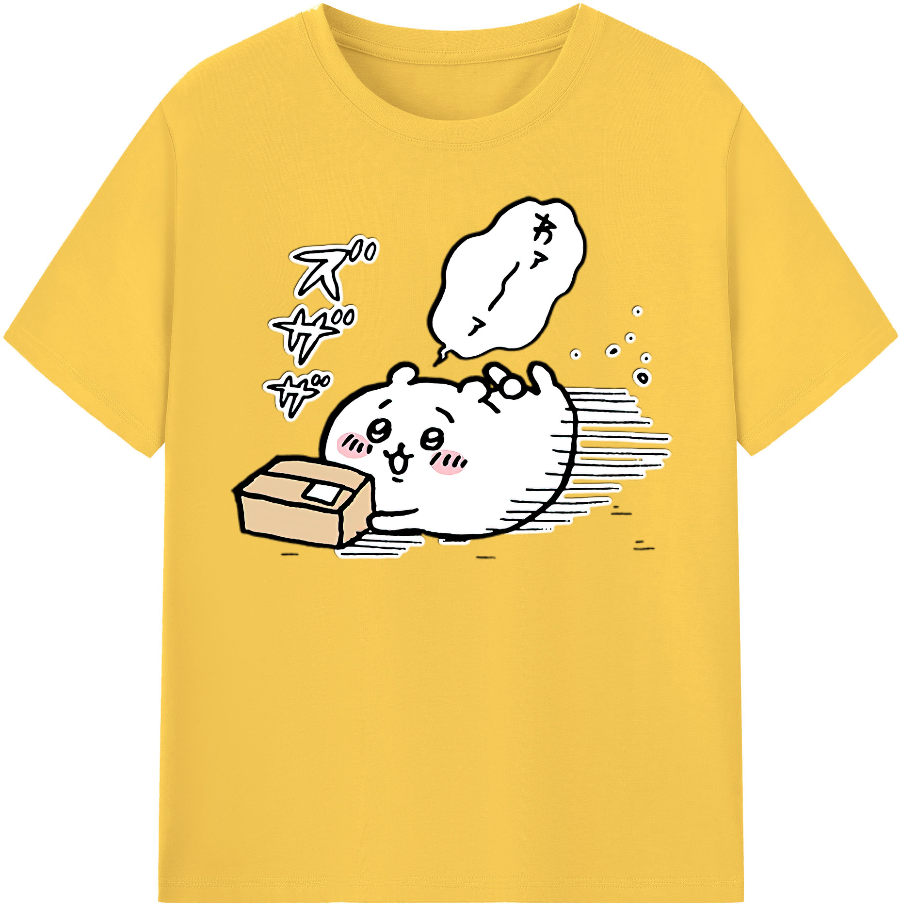 （画像用） ちいかわ ちいかわ Chii-kawa chiikawa 綿100％半袖Tシャツ（フロントプリント）