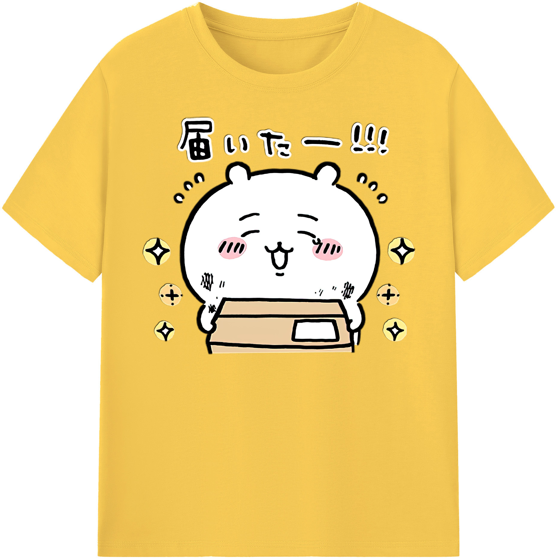（画像用） ちいかわ ちいかわ Chii-kawa chiikawa 綿100％半袖Tシャツ（フロントプリント）