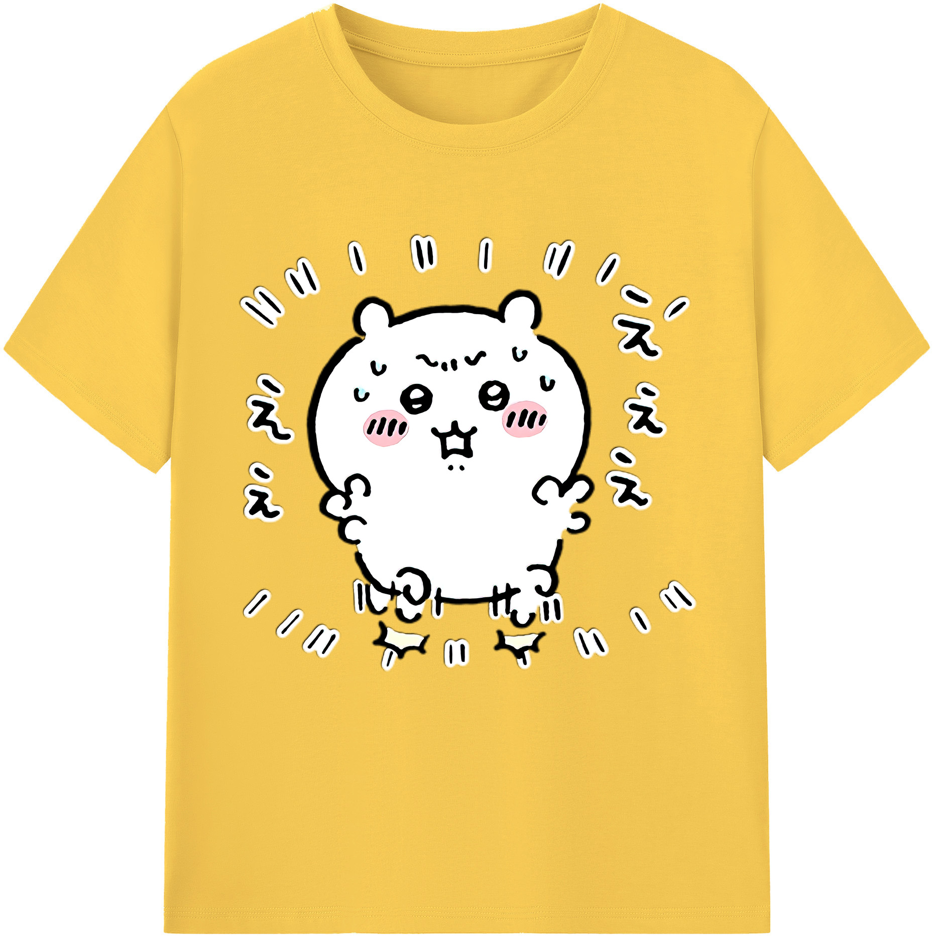 （画像用） ちいかわ ちいかわ Chii-kawa chiikawa 綿100％半袖Tシャツ（フロントプリント）