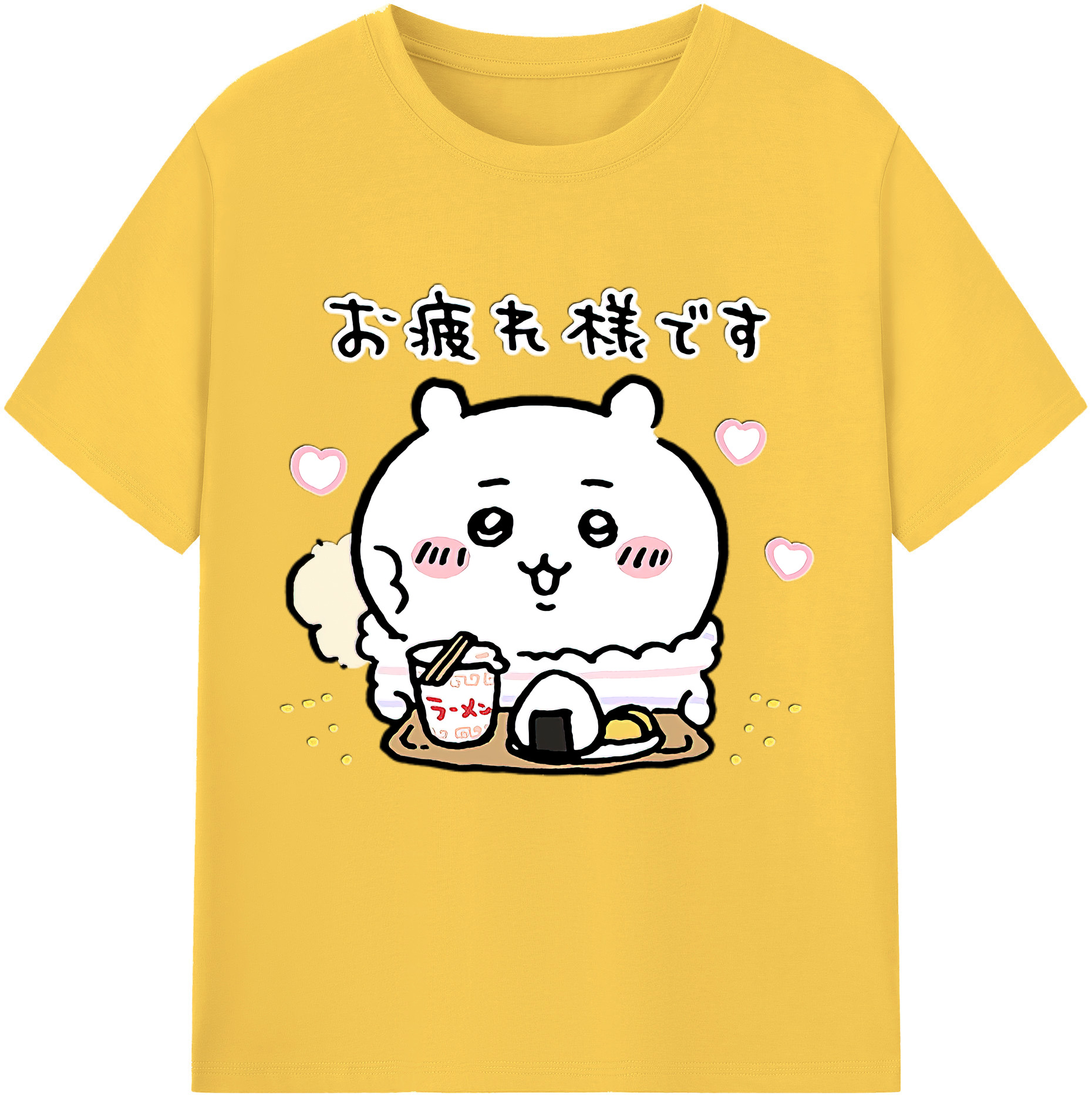 （画像用） ちいかわ ちいかわ Chii-kawa chiikawa 綿100％半袖Tシャツ（フロントプリント）