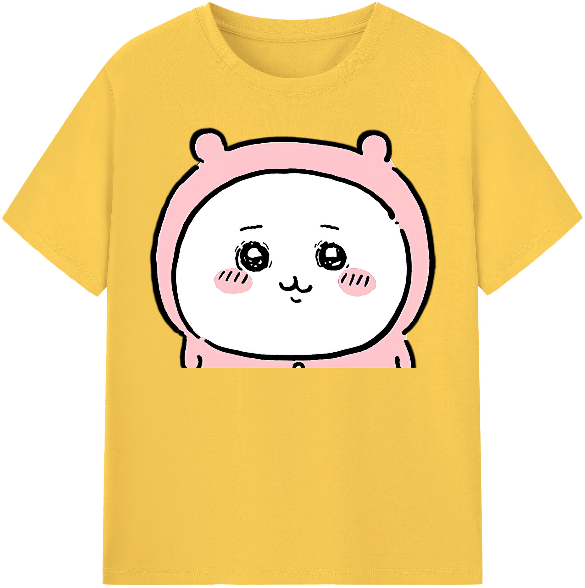 （画像用） ちいかわ ちいかわ Chii-kawa chiikawa 綿100％半袖Tシャツ（フロントプリント）