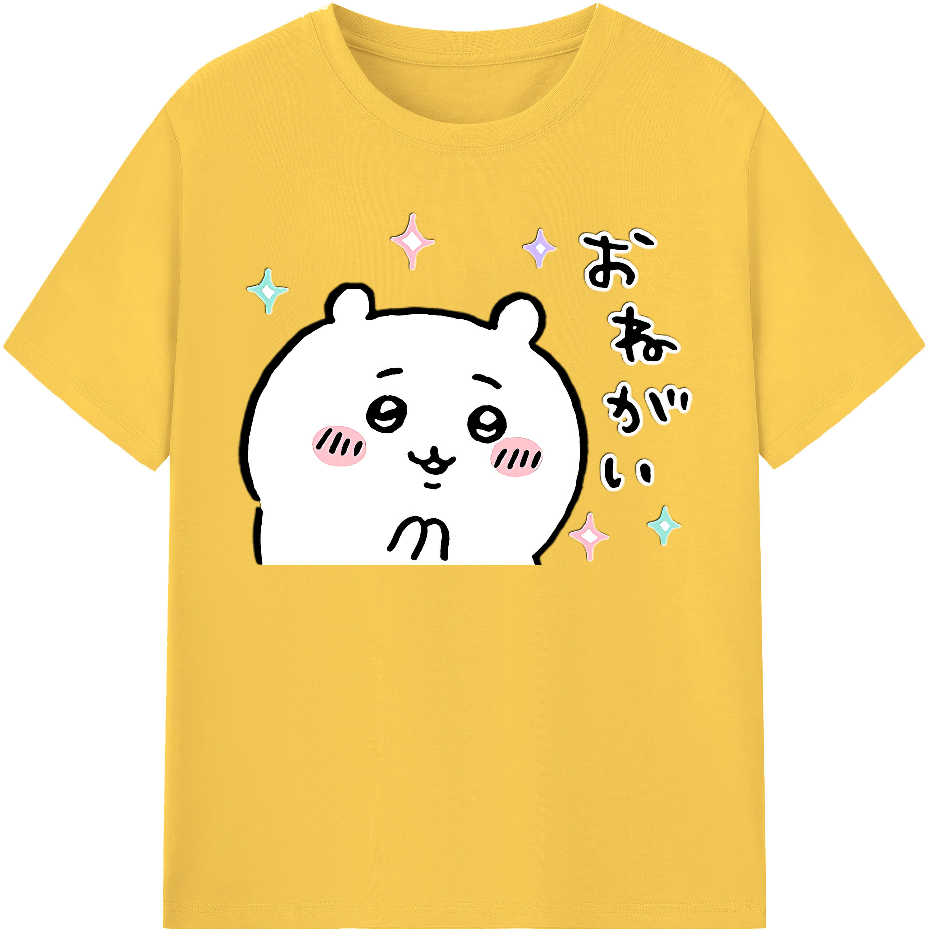 （画像用） ちいかわ ちいかわ Chii-kawa chiikawa 綿100％半袖Tシャツ（フロントプリント）