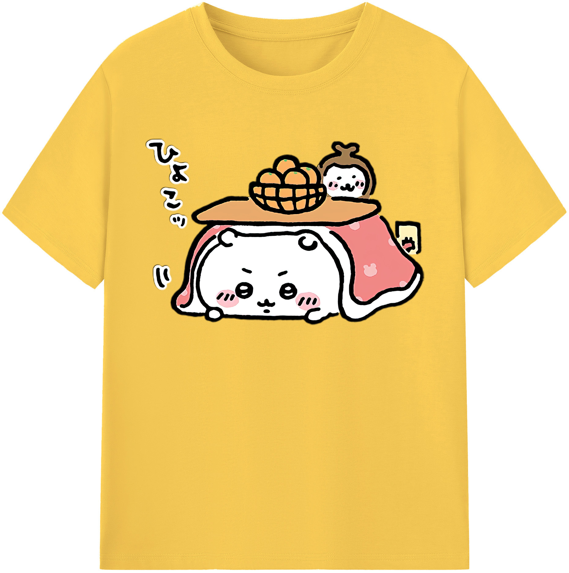 （画像用） ちいかわ ちいかわ Chii-kawa chiikawa 綿100％半袖Tシャツ（フロントプリント）