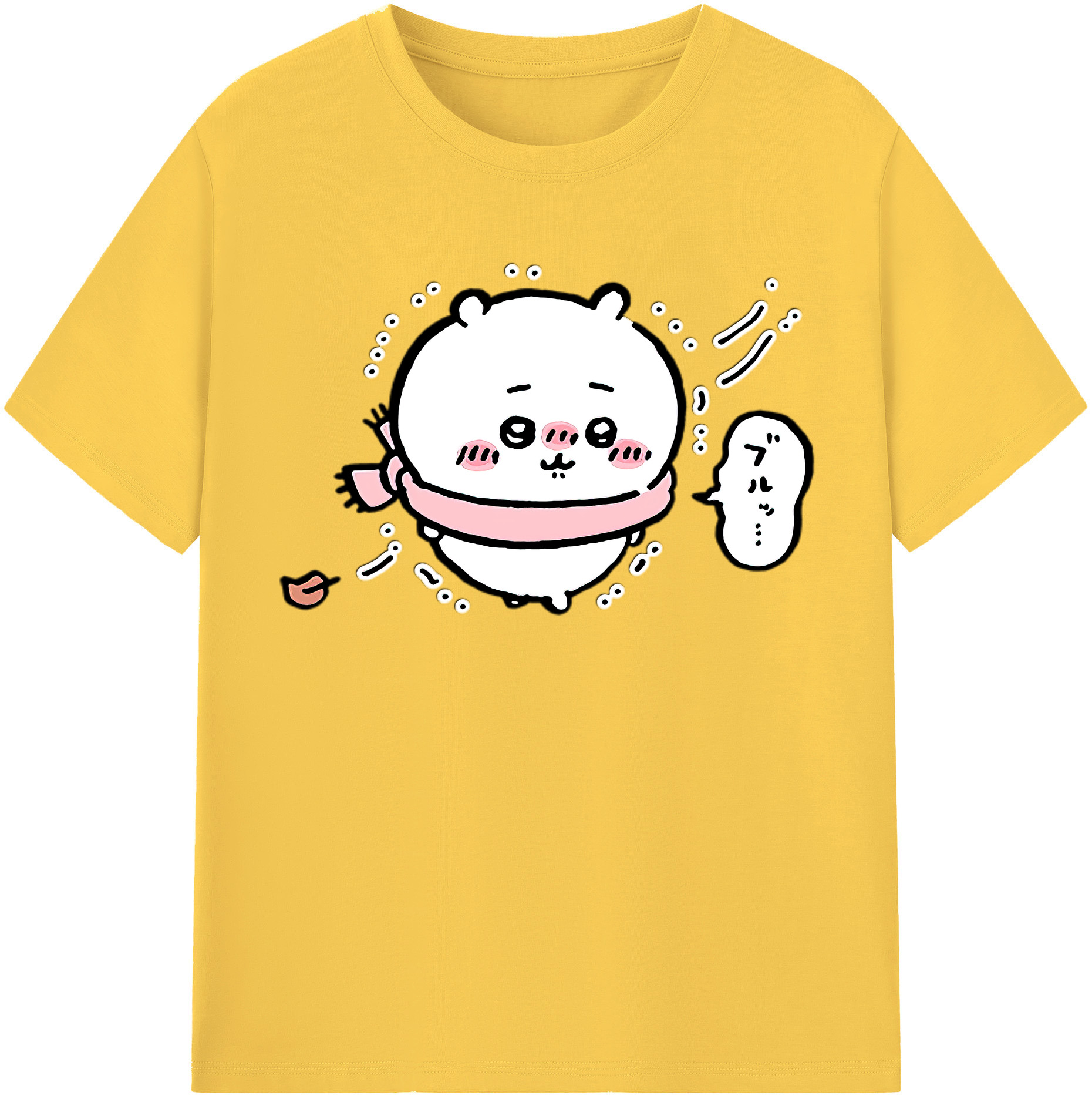 （画像用） ちいかわ ちいかわ Chii-kawa chiikawa 綿100％半袖Tシャツ（フロントプリント）