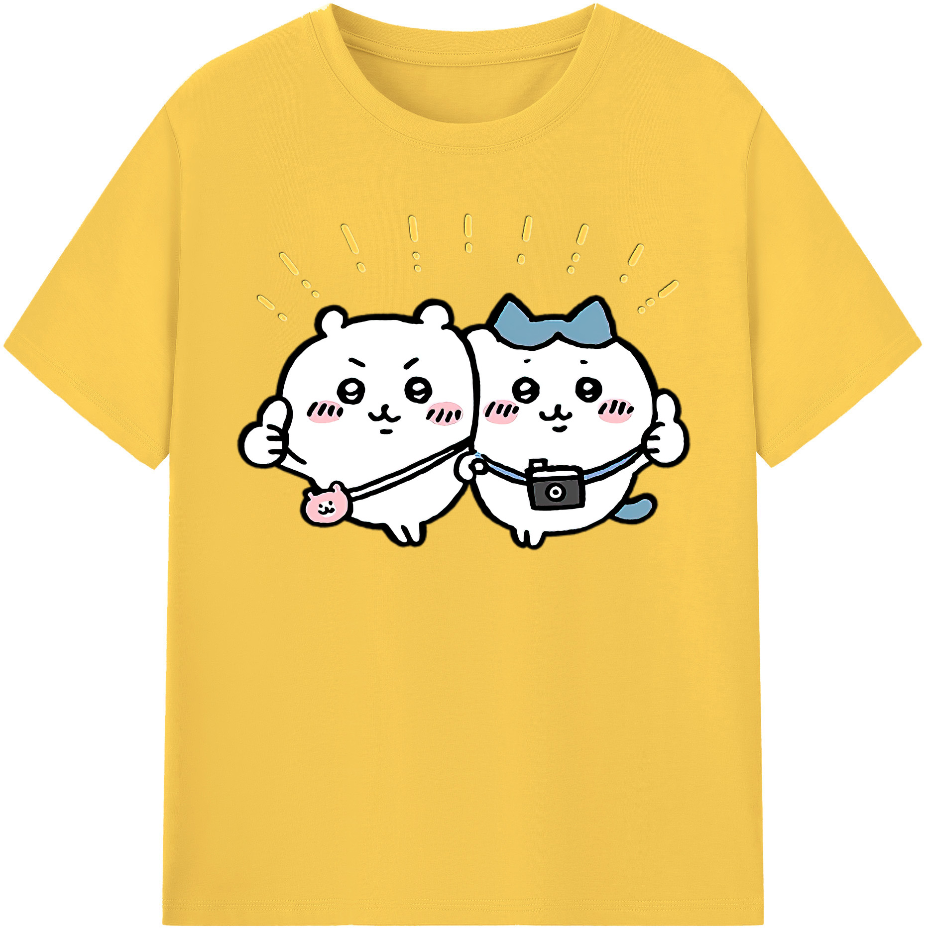 （画像用） ちいかわ ちいかわ Chii-kawa chiikawa 綿100％半袖Tシャツ（フロントプリント）