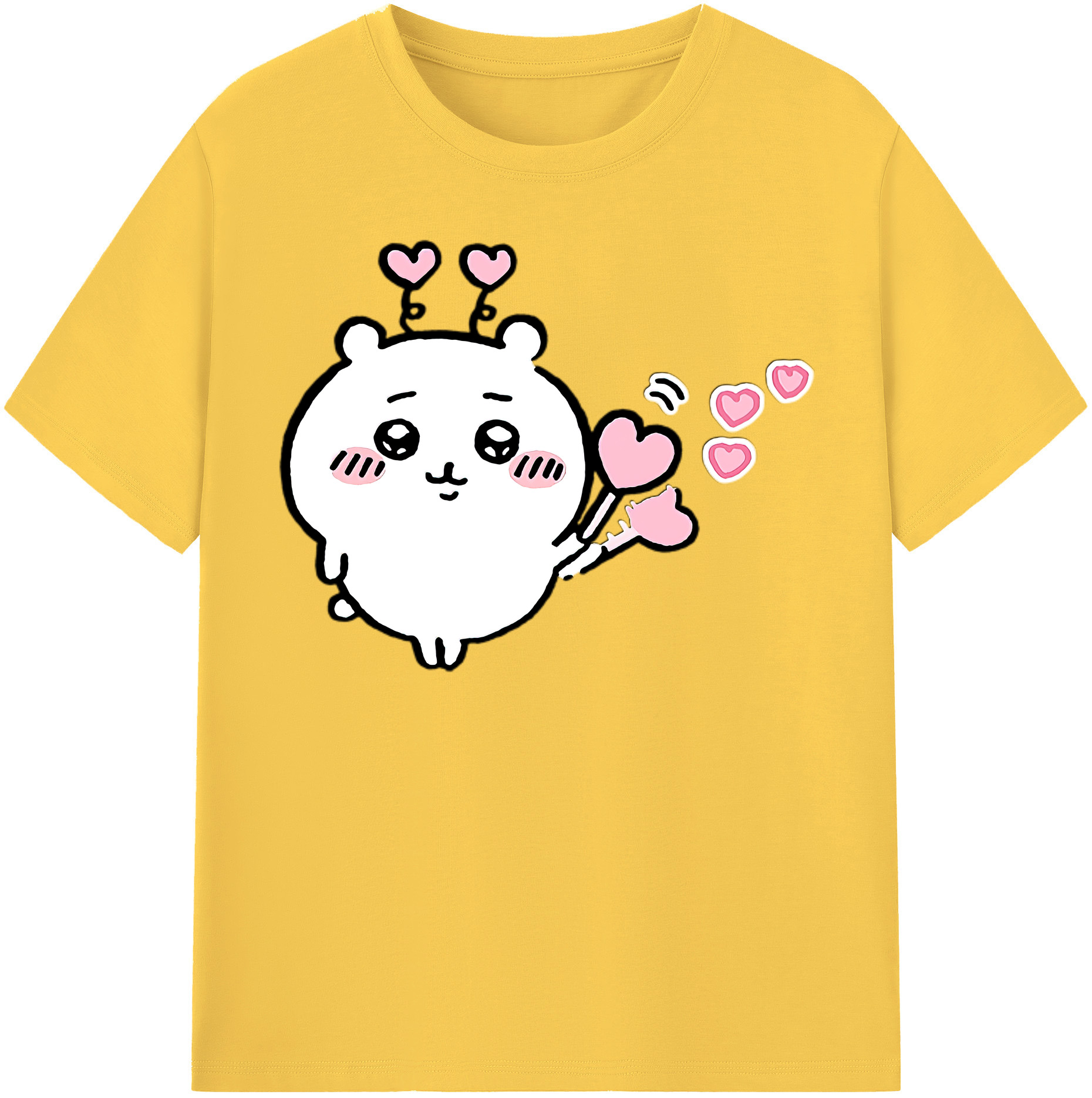 （画像用） ちいかわ ちいかわ Chii-kawa chiikawa 綿100％半袖Tシャツ（フロントプリント）