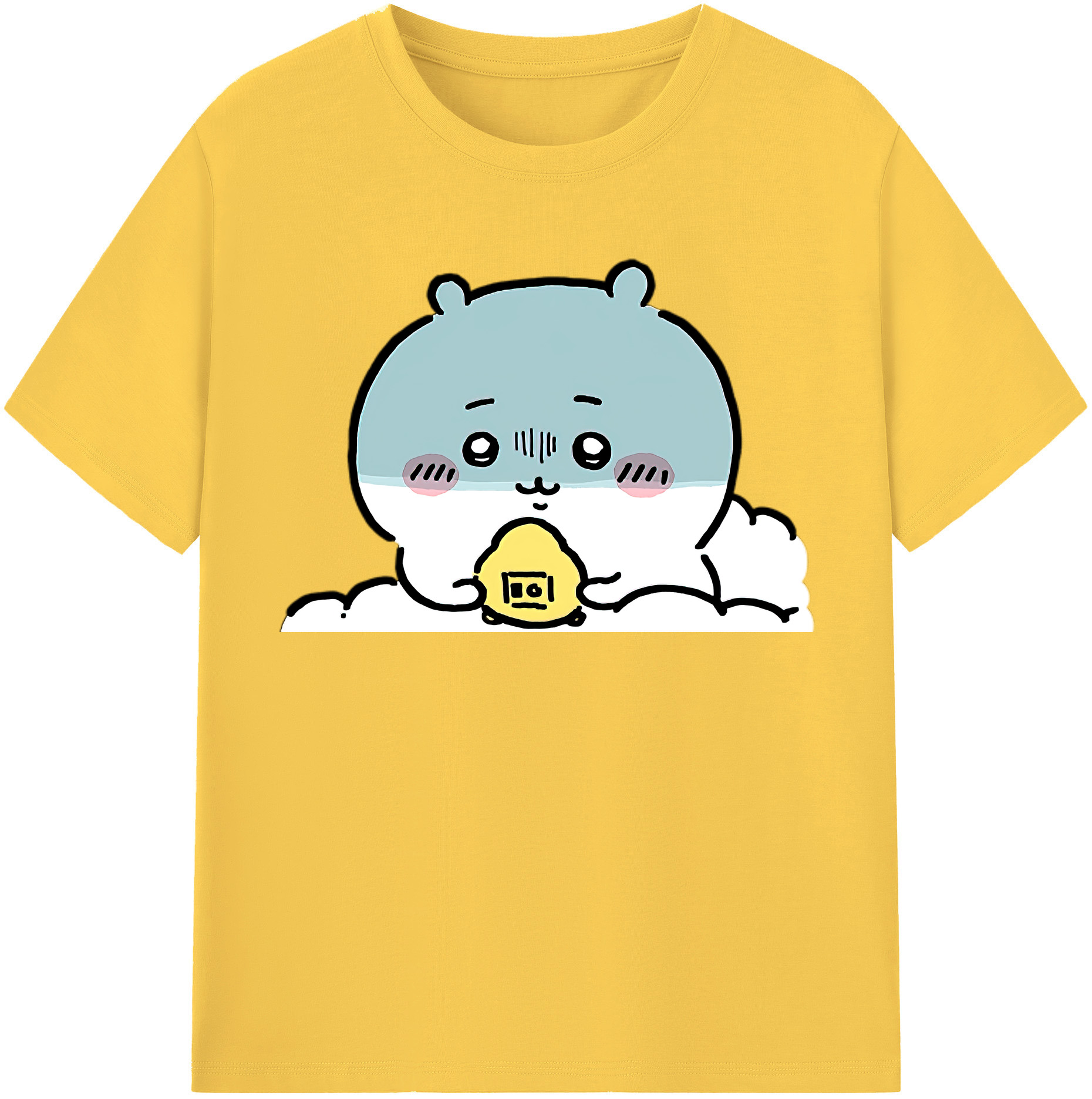 （画像用） ちいかわ ちいかわ Chii-kawa chiikawa 綿100％半袖Tシャツ（フロントプリント）