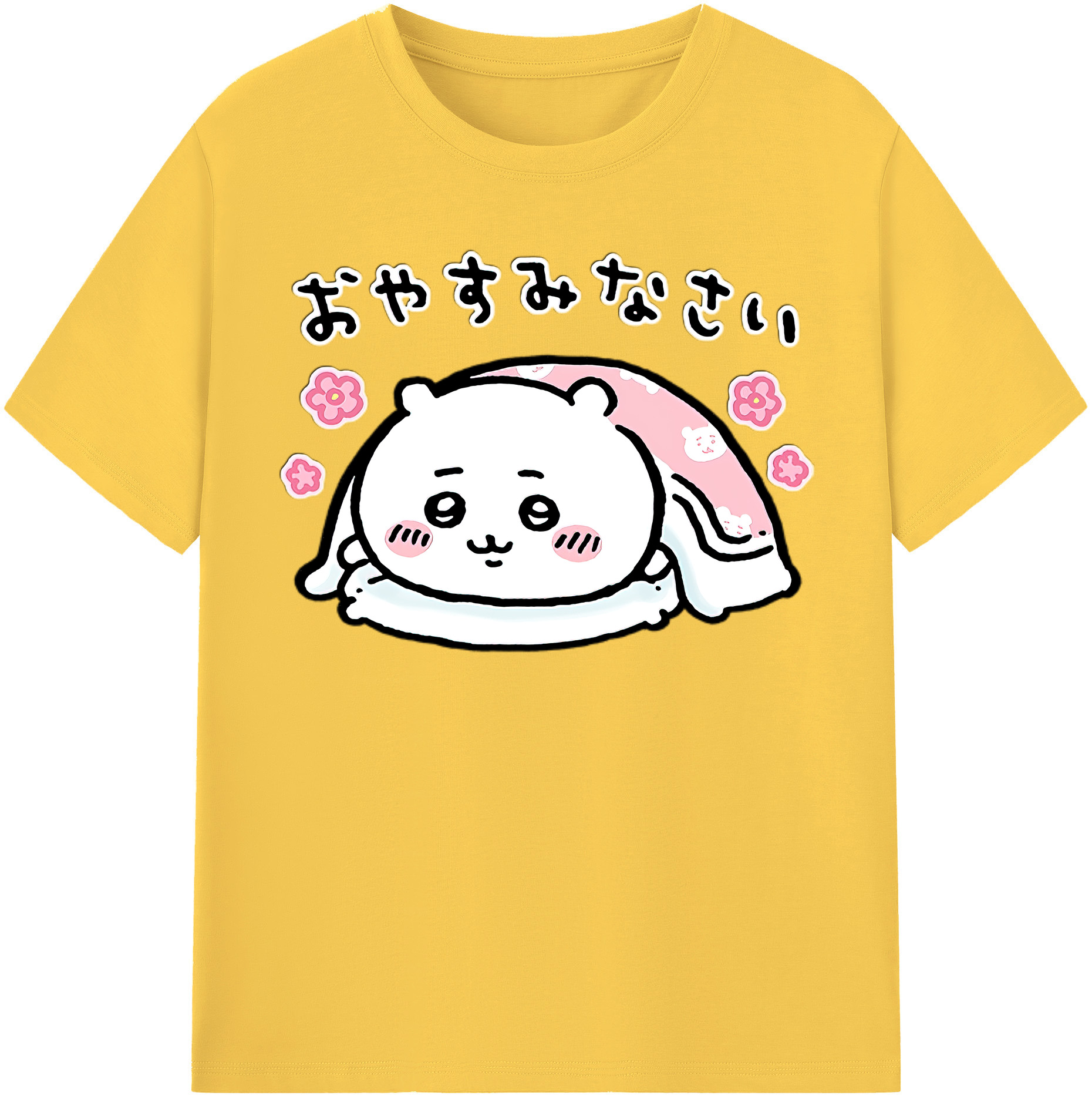 （画像用） ちいかわ ちいかわ Chii-kawa chiikawa 綿100％半袖Tシャツ（フロントプリント）