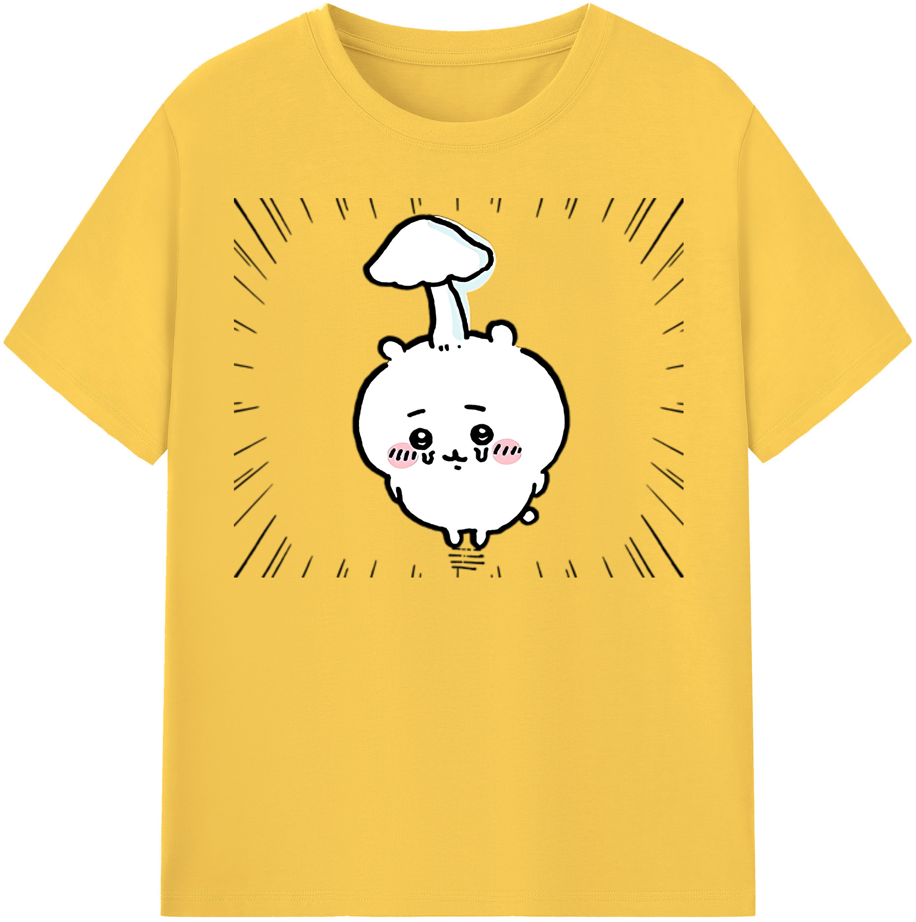 （画像用） ちいかわ ちいかわ Chii-kawa chiikawa 綿100％半袖Tシャツ（フロントプリント）