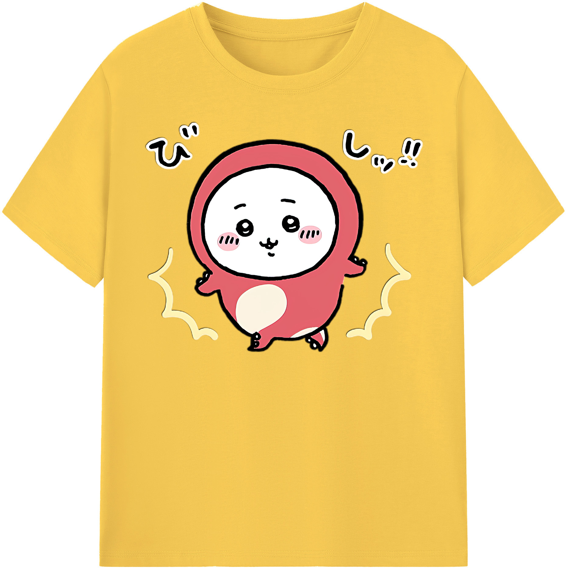 （画像用） ちいかわ ちいかわ Chii-kawa chiikawa 綿100％半袖Tシャツ（フロントプリント）