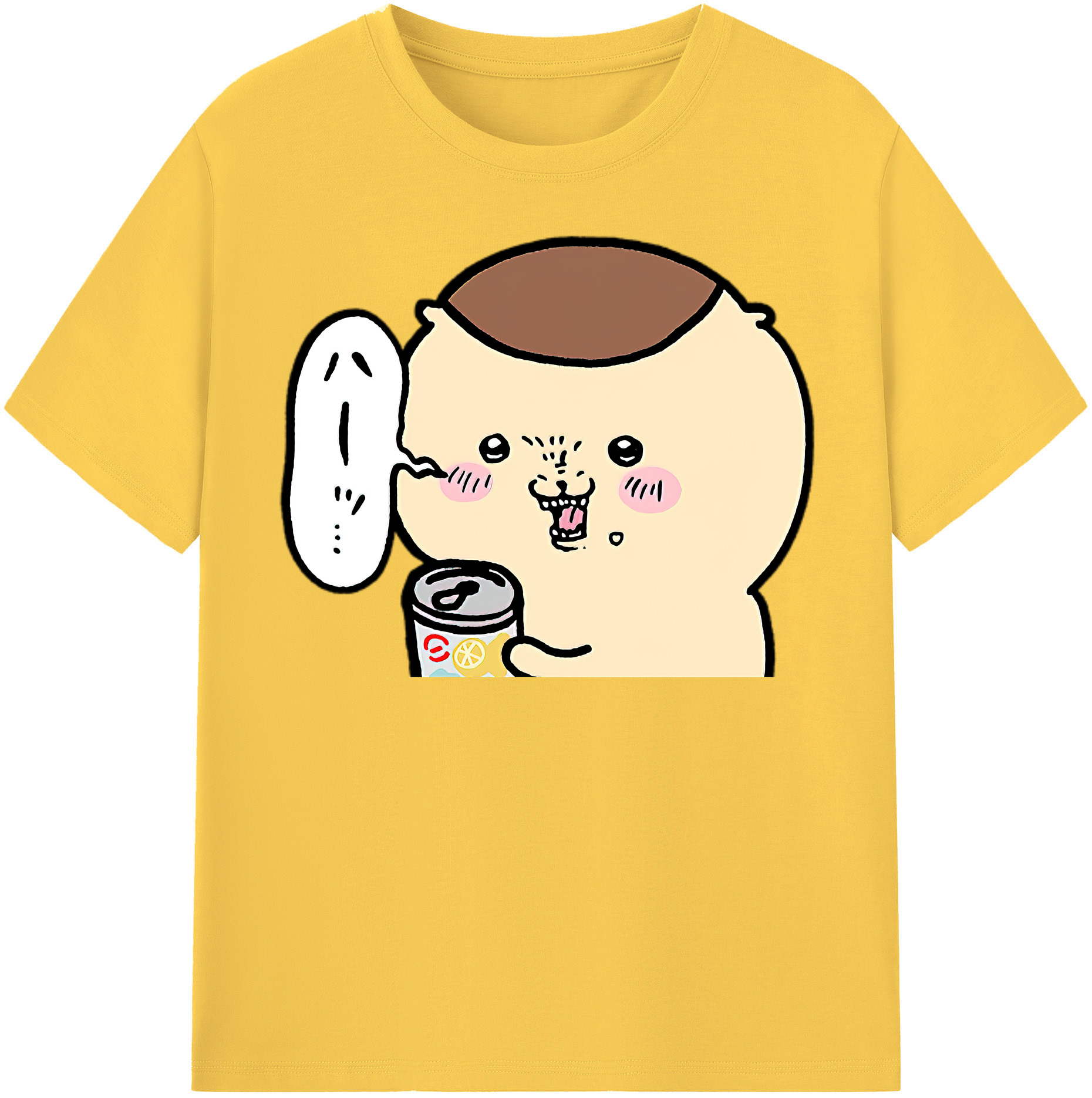 （画像用） ちいかわ くりまんじゅう Chii-kawa kuri manjū 綿100％半袖Tシャツ（フロントプリント）
